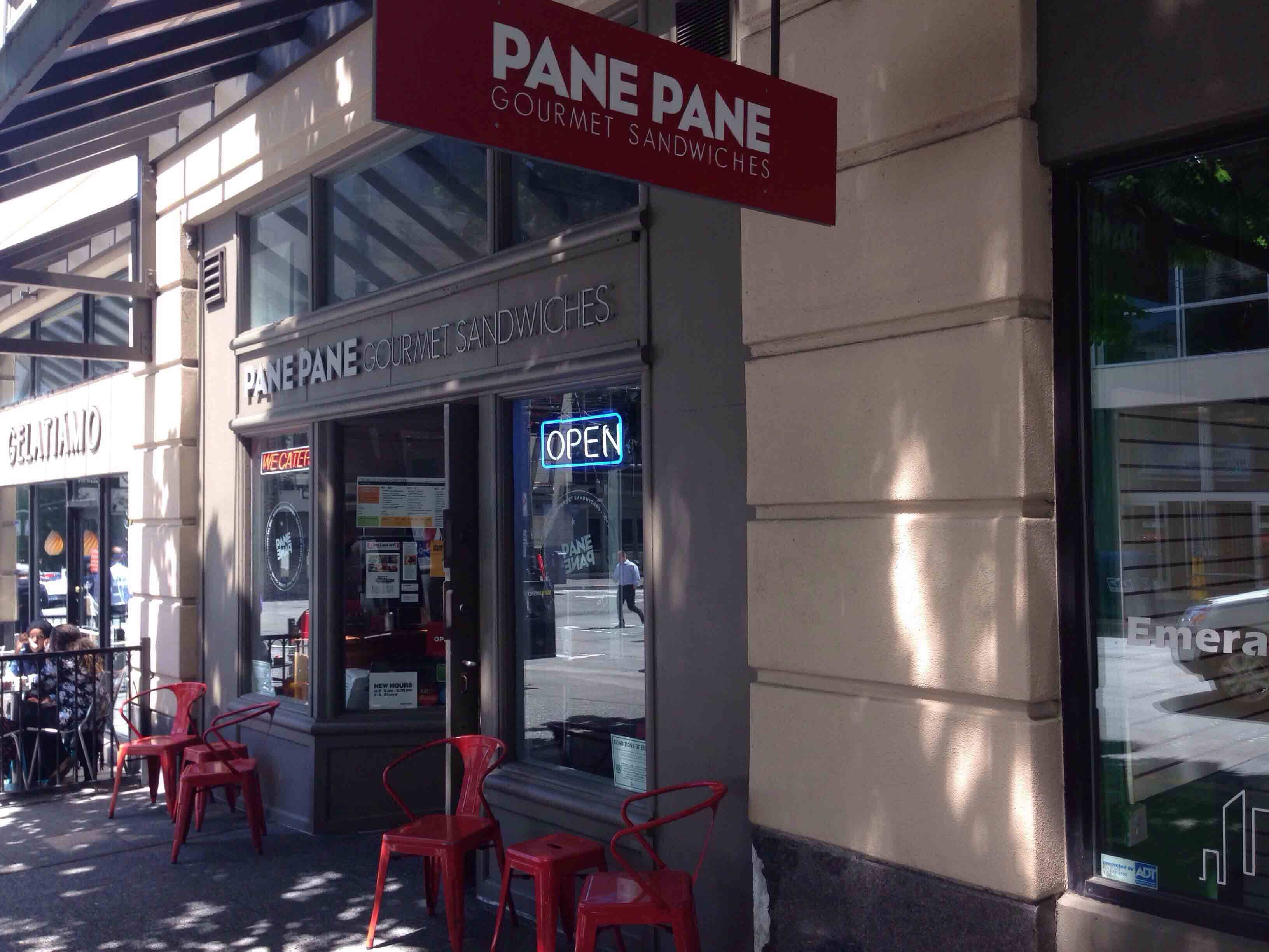 Menu of Pane Pane Sandwiches, Downtown, Seattle