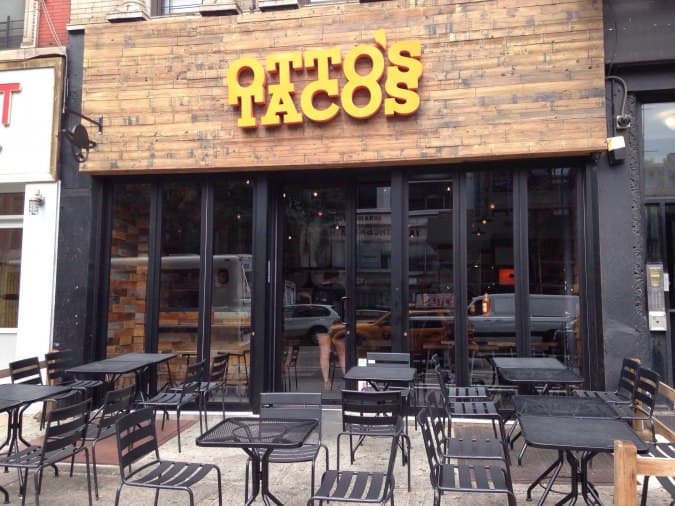 Otto's Tacos Menu, Menu for Otto's Tacos, East Village, New York City