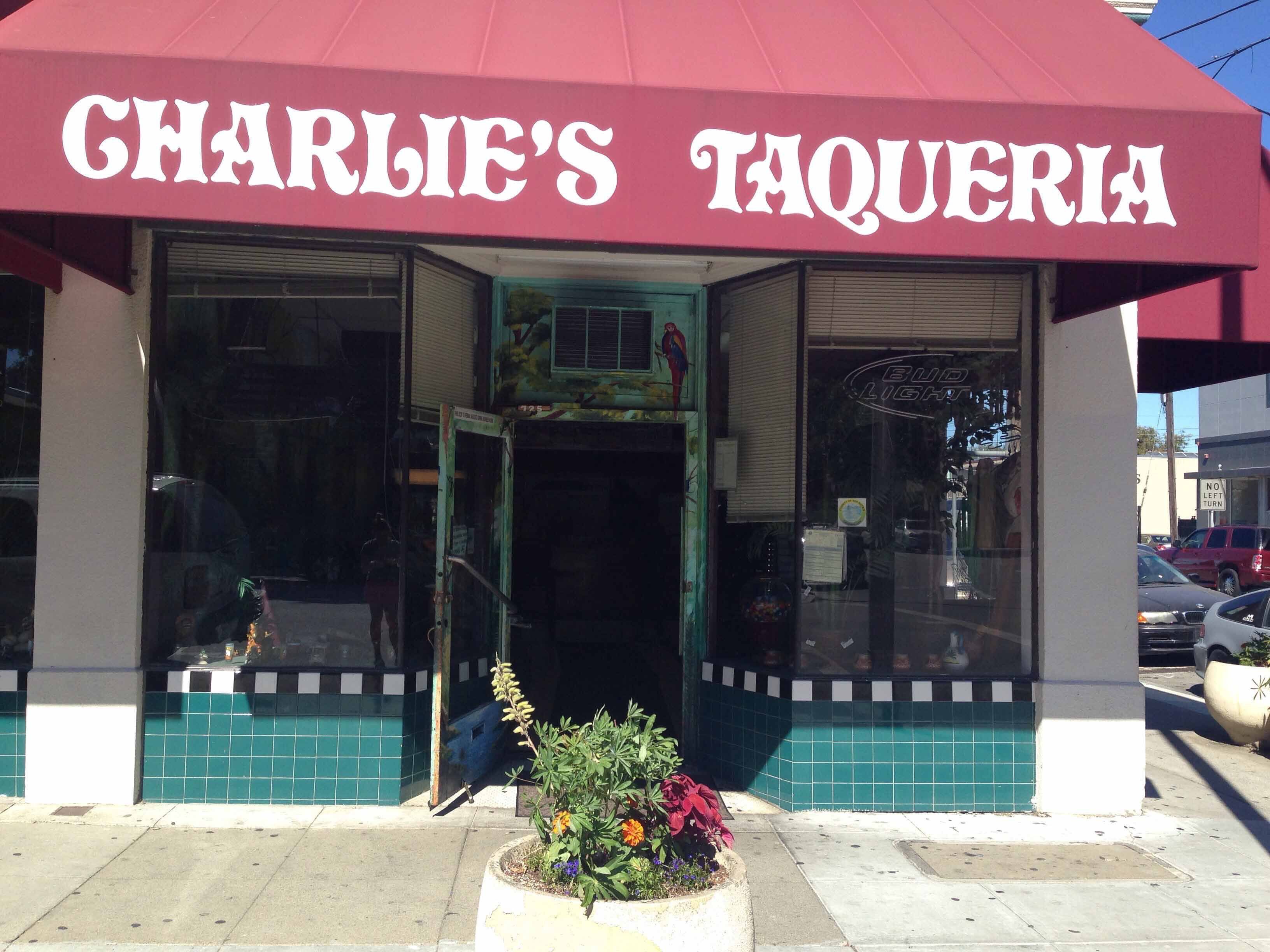 Menu of Charlie's Taqueria, San Mateo, San Mateo