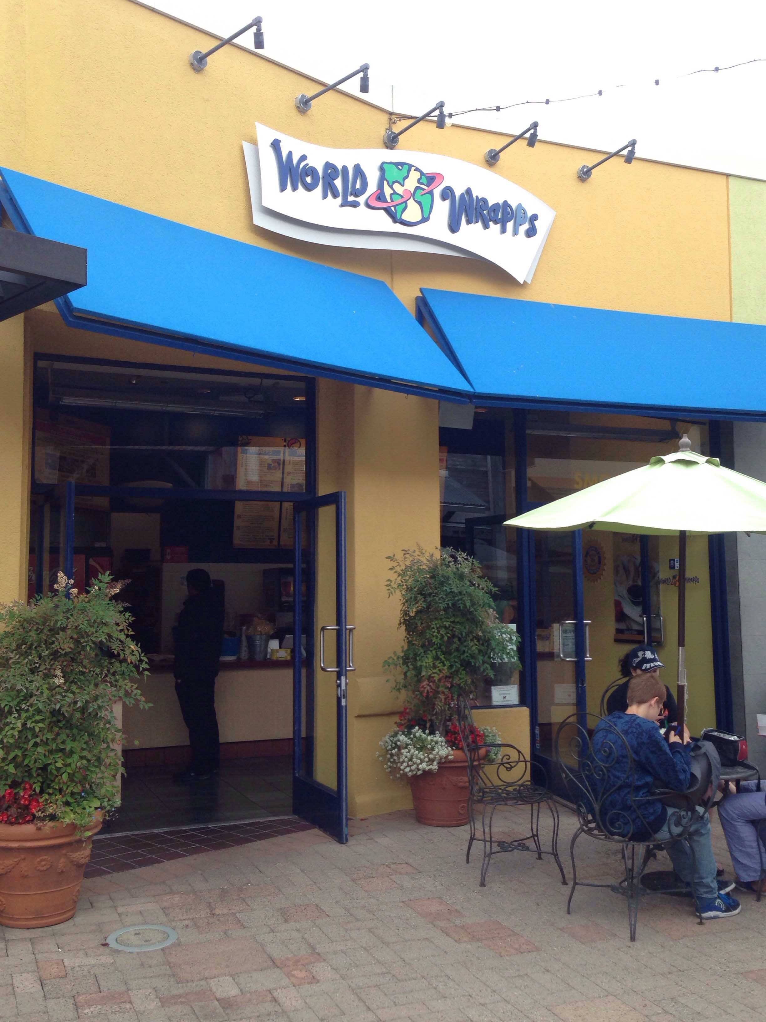 Menu of World Wrapps, Corte Madera, Corte Madera