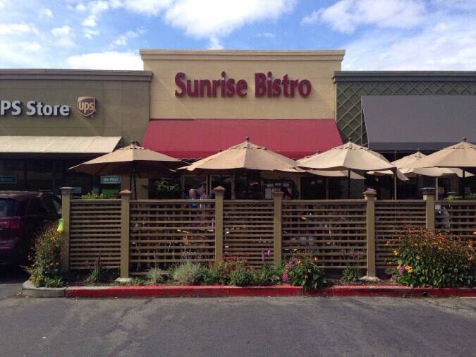 Sunrise Bistro Menu, Menu for Sunrise Bistro, Walnut Creek, Walnut