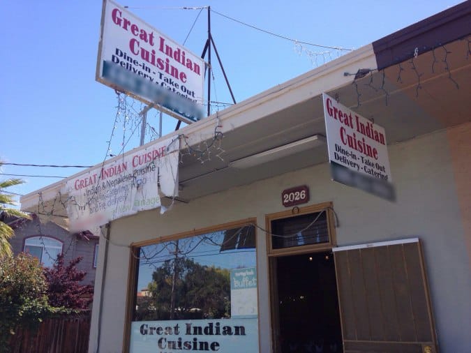 Great Indian Cuisine Menu, Menu for Great Indian Cuisine, Santa Clara