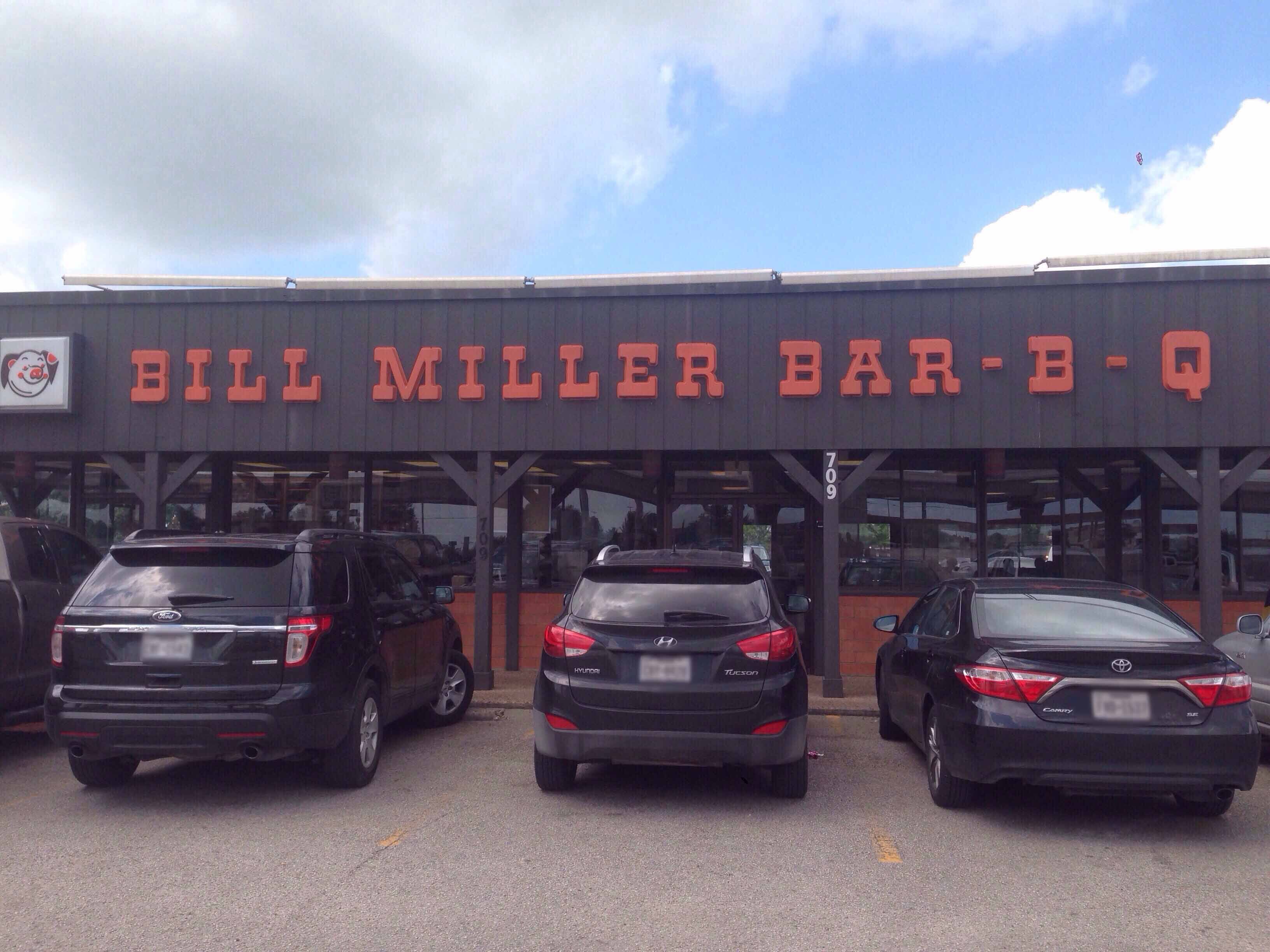 Menu Of Bill Miller Bar-B-Q, East Congress, Austin