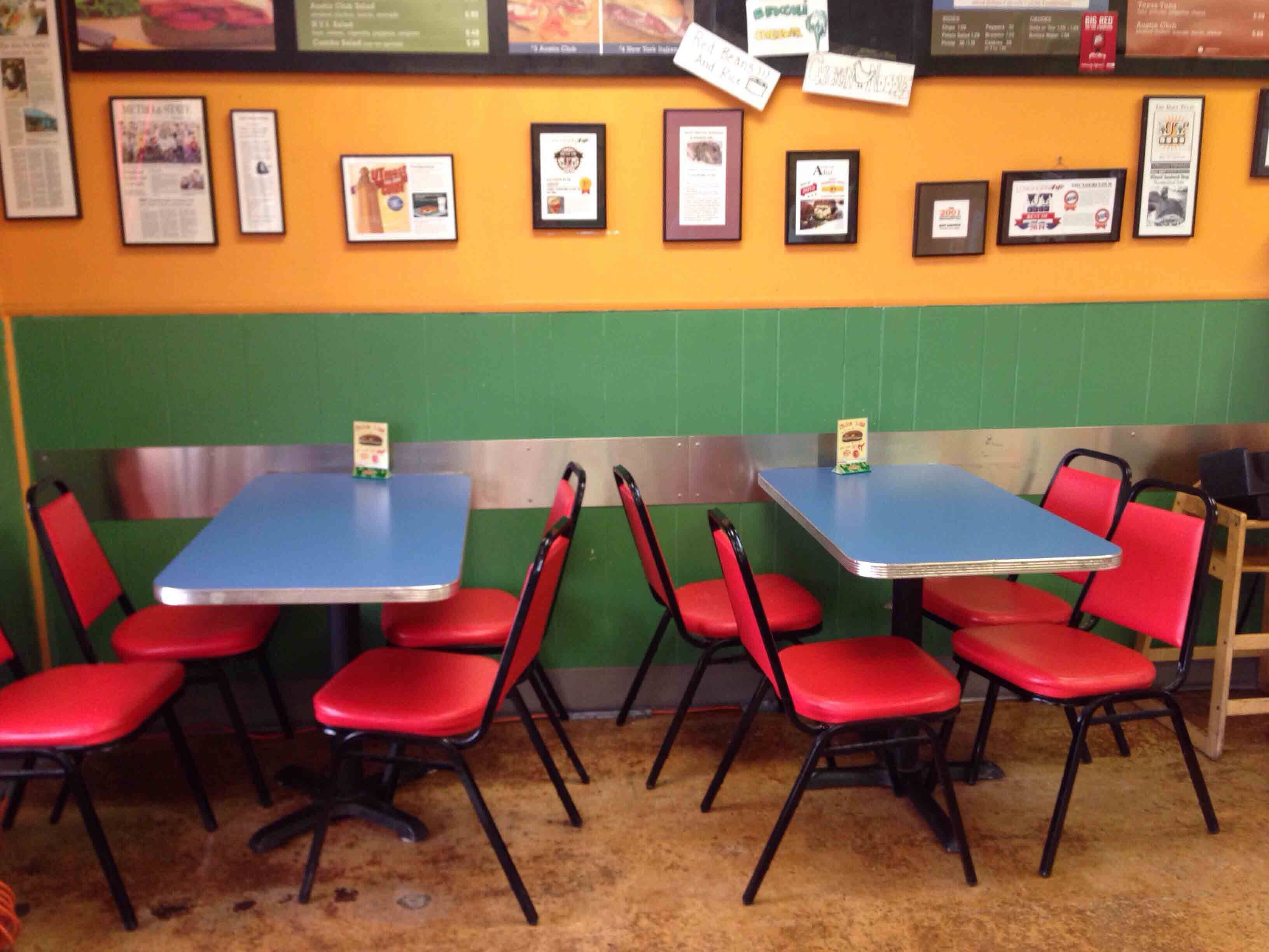 Menu of Thundercloud Subs, East Riverside, Austin