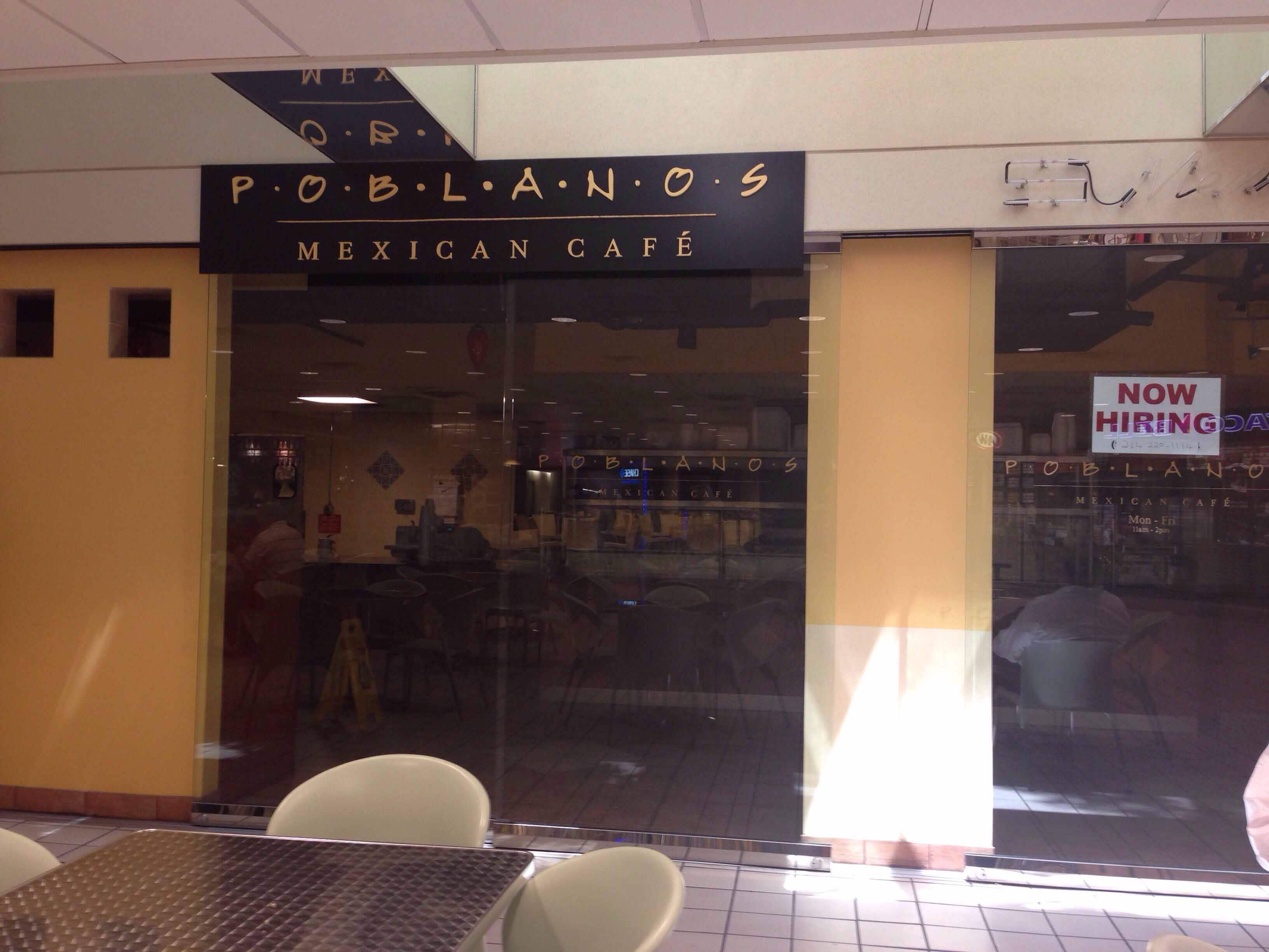 Menu Of Poblanos Mexican Cafe Downtown Dallas