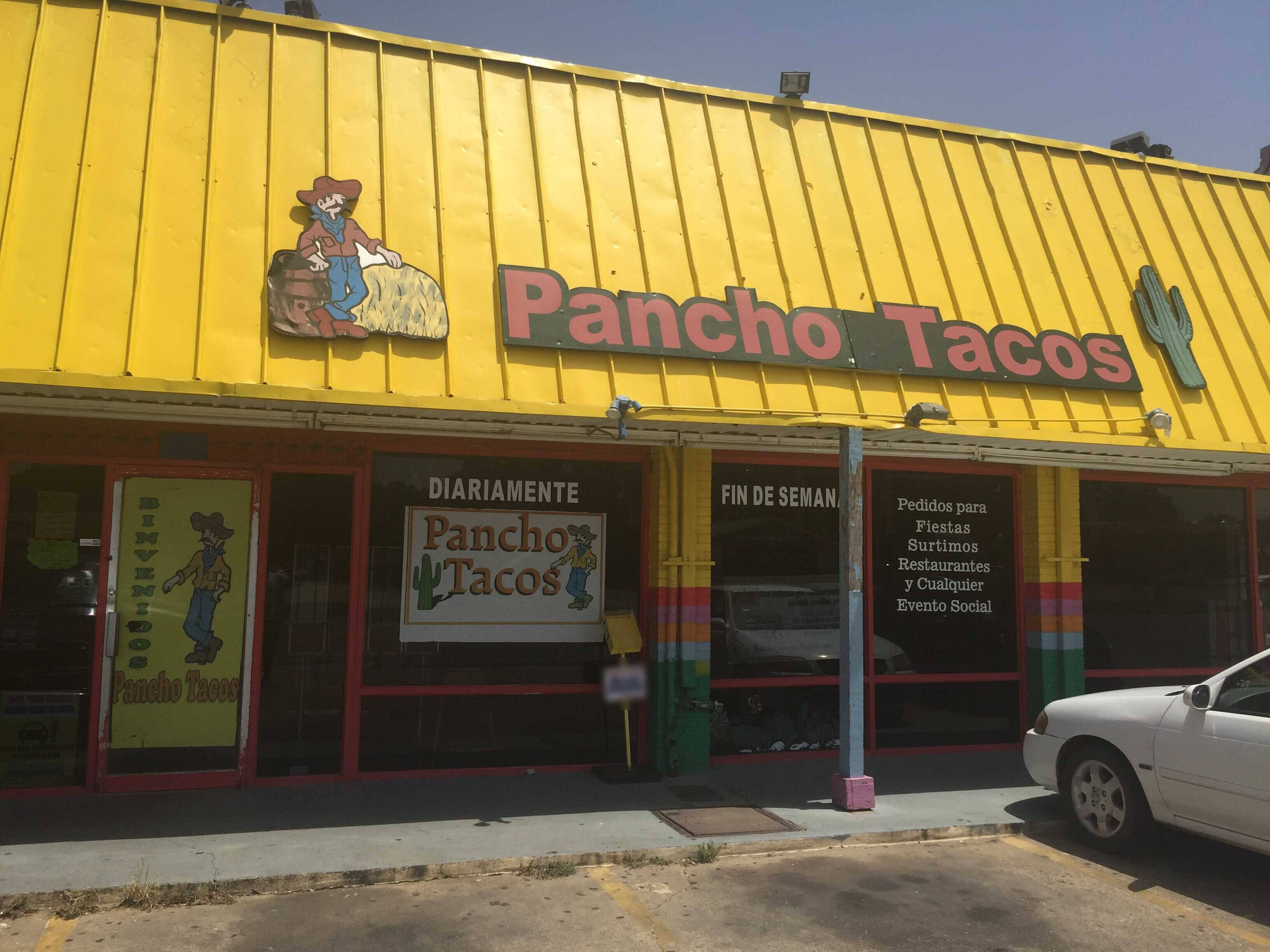 Menu of Pancho Taco, East Fort Worth, Fort Worth