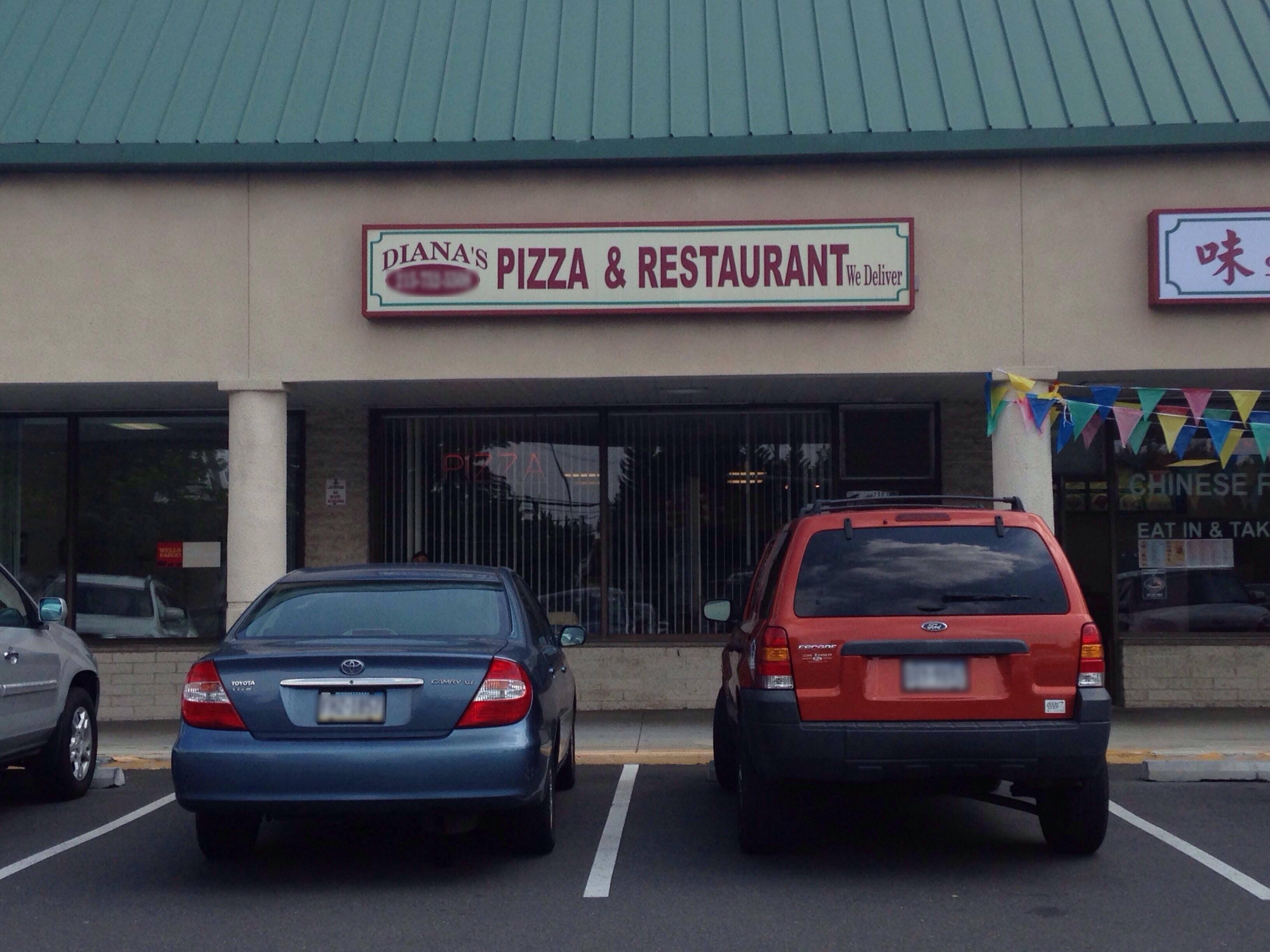 Diana's Pizza Menu, Menu for Diana's Pizza, Bensalem, Bucks County