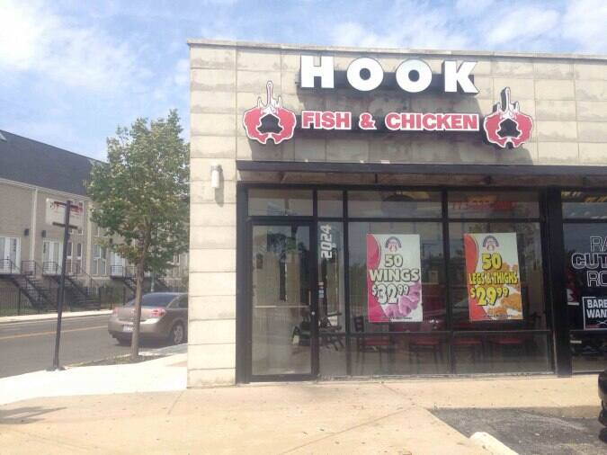 Hook Fish & Chicken menu, Menu restauracji Hook Fish & Chicken,