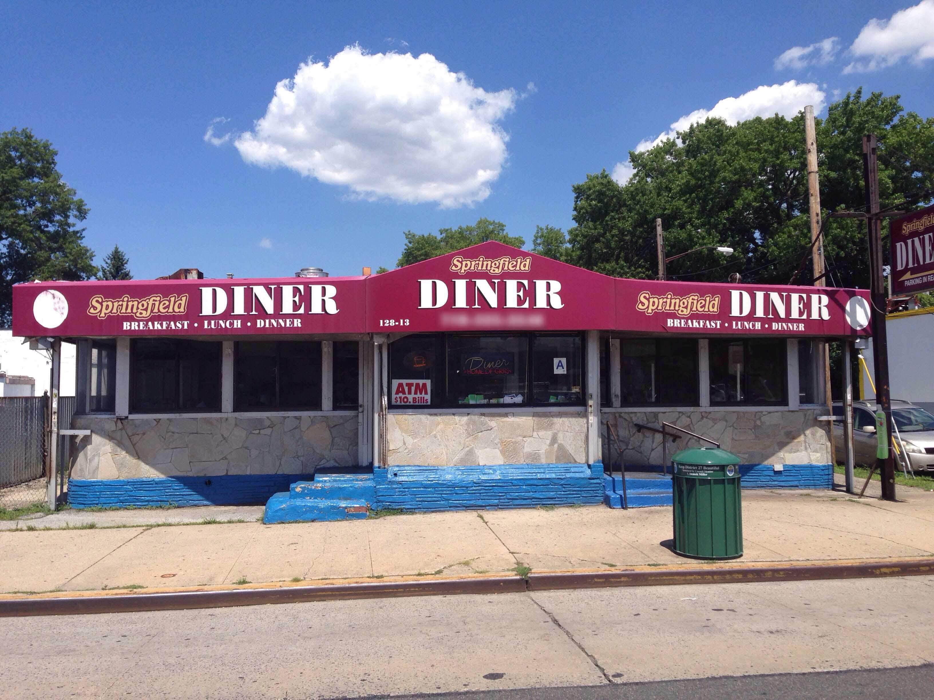 Springfield Diner Menu, Menu for Springfield Diner, Jamaica, New York City