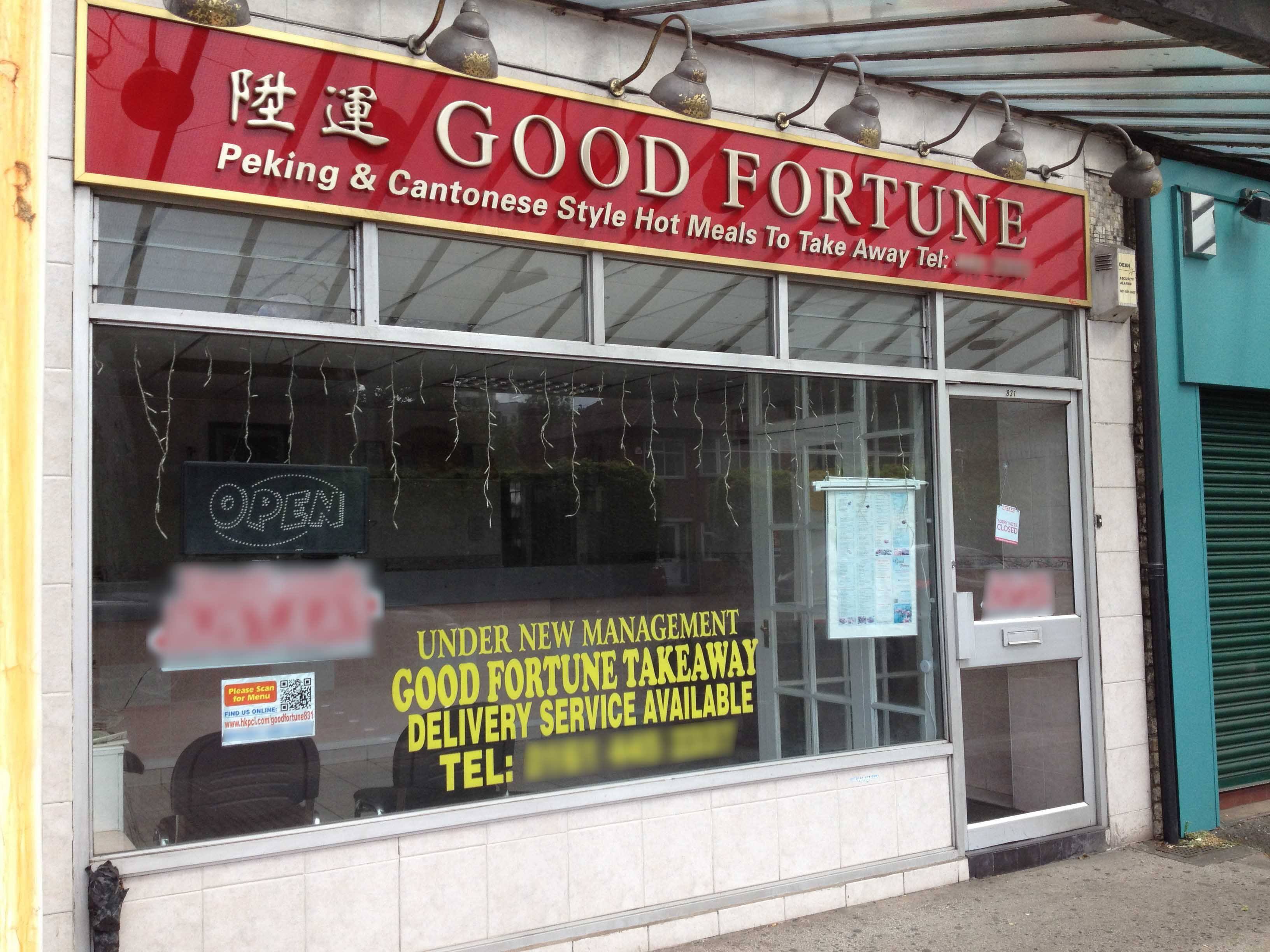 Menu of Good Fortune, Didsbury, Manchester