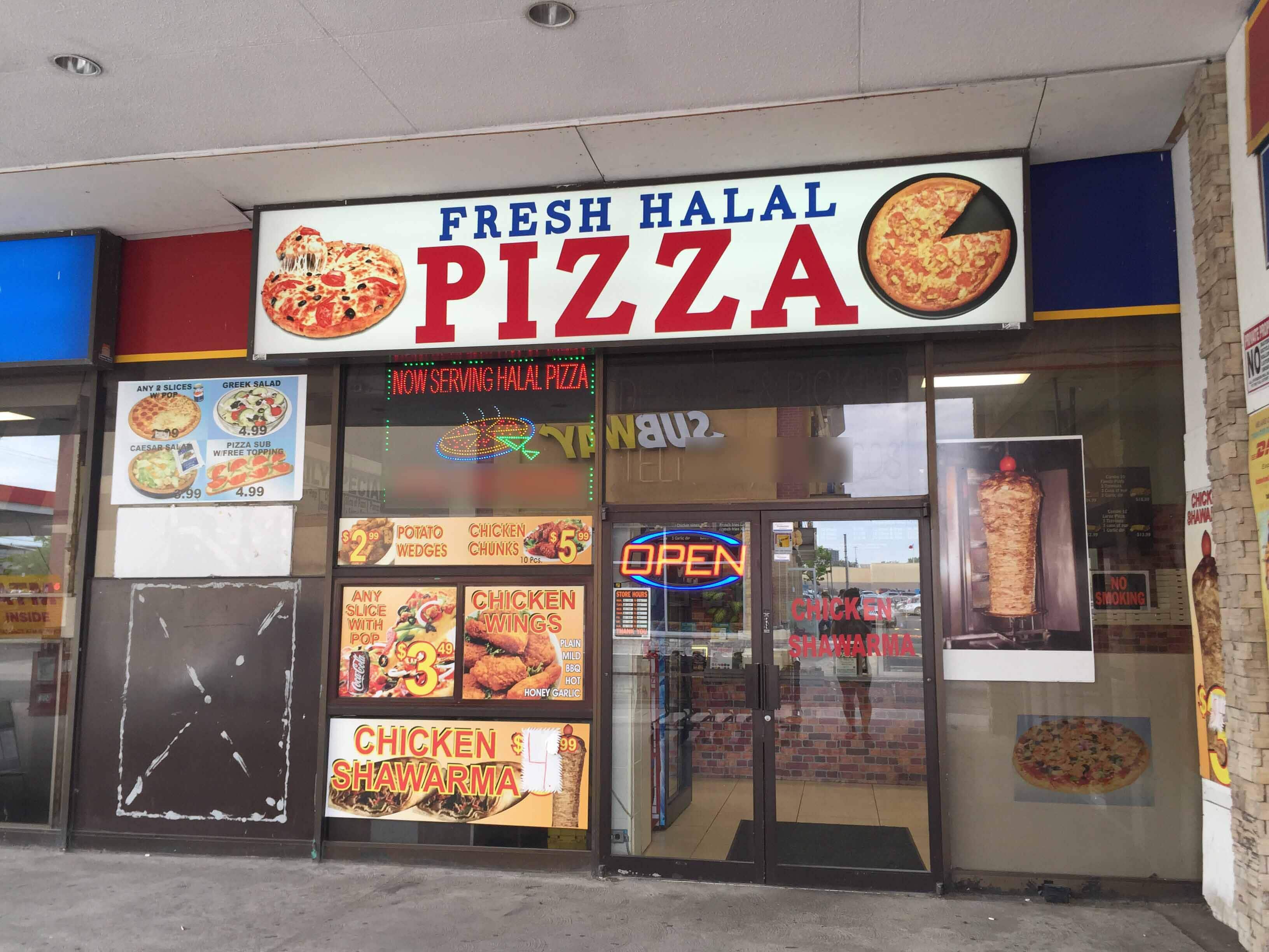 Menu of Fresh Halal Pizza, Etobicoke, Toronto