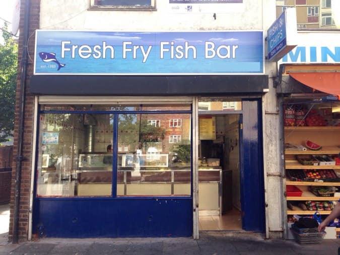 Fresh Fry Fish Bar Menu, Menu for Fresh Fry Fish Bar, Islington, London