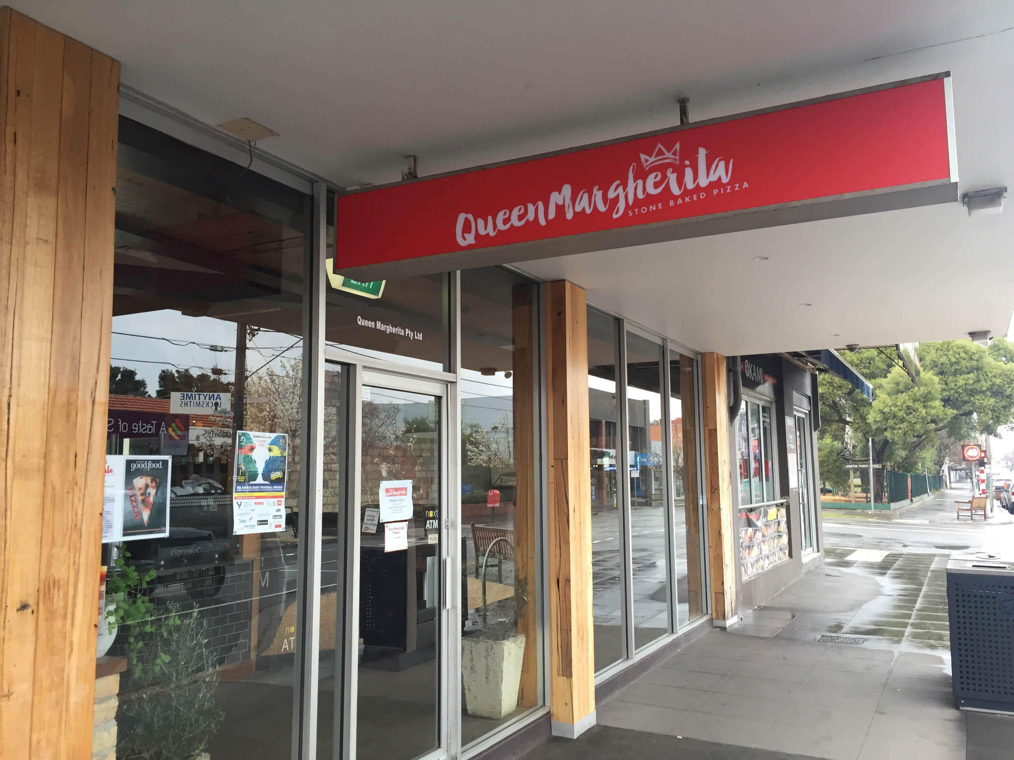 Menu of Queen Margherita Stone Baked Pizza, Hampton, Melbourne