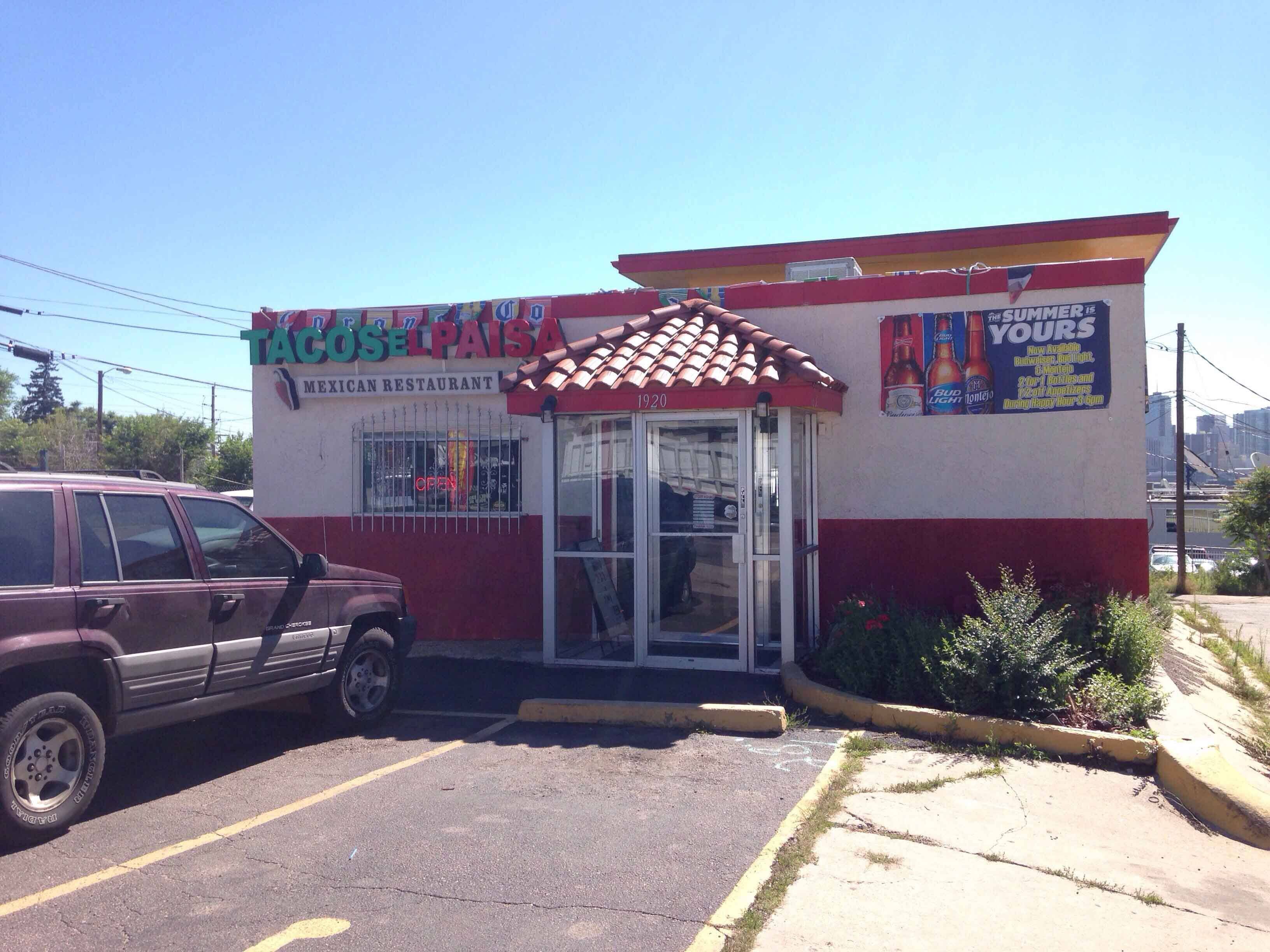 Menu of Tacos El Paisa, East Colfax, Denver