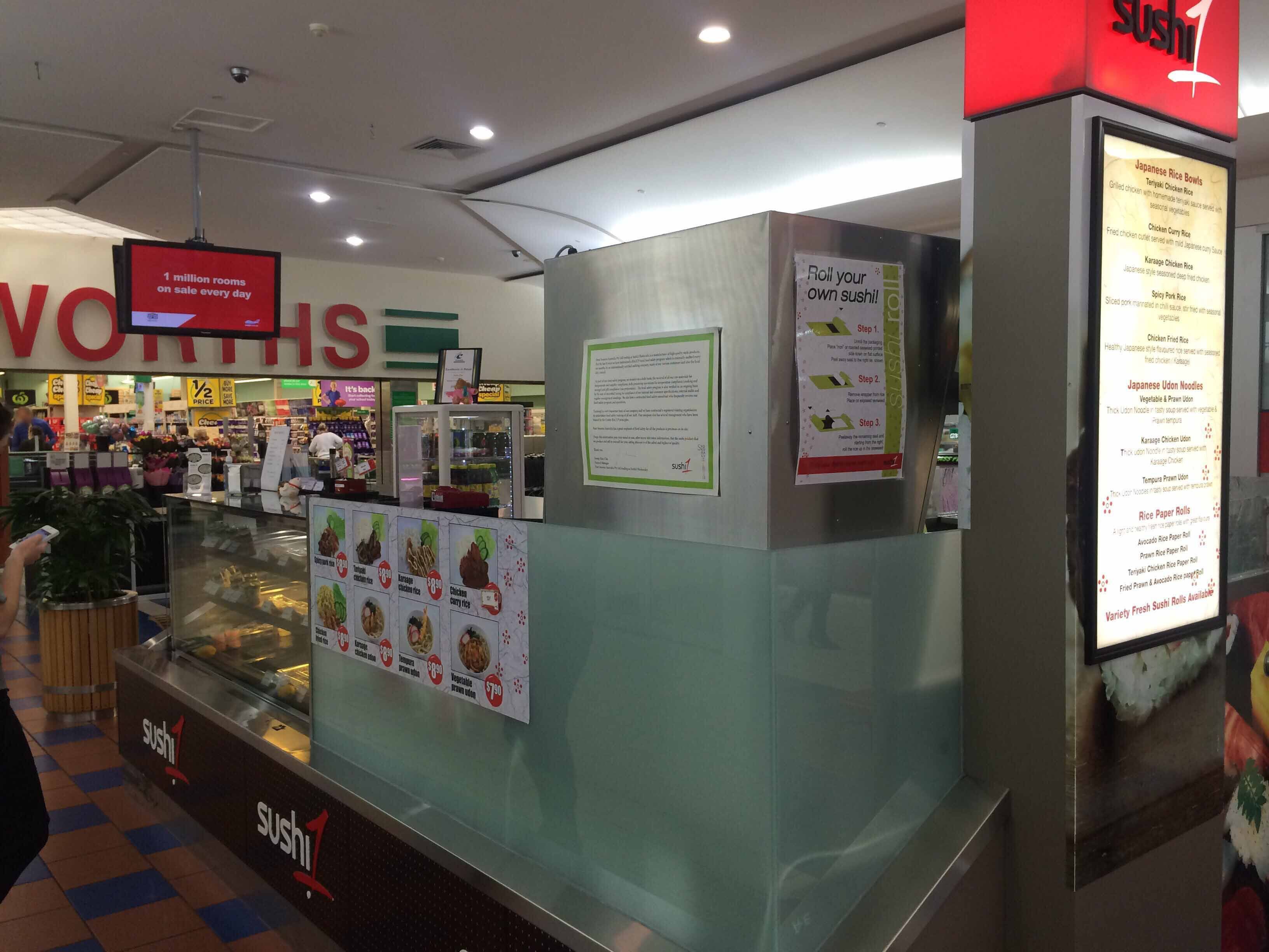 Menu of Sushi 1, Springwood, Brisbane