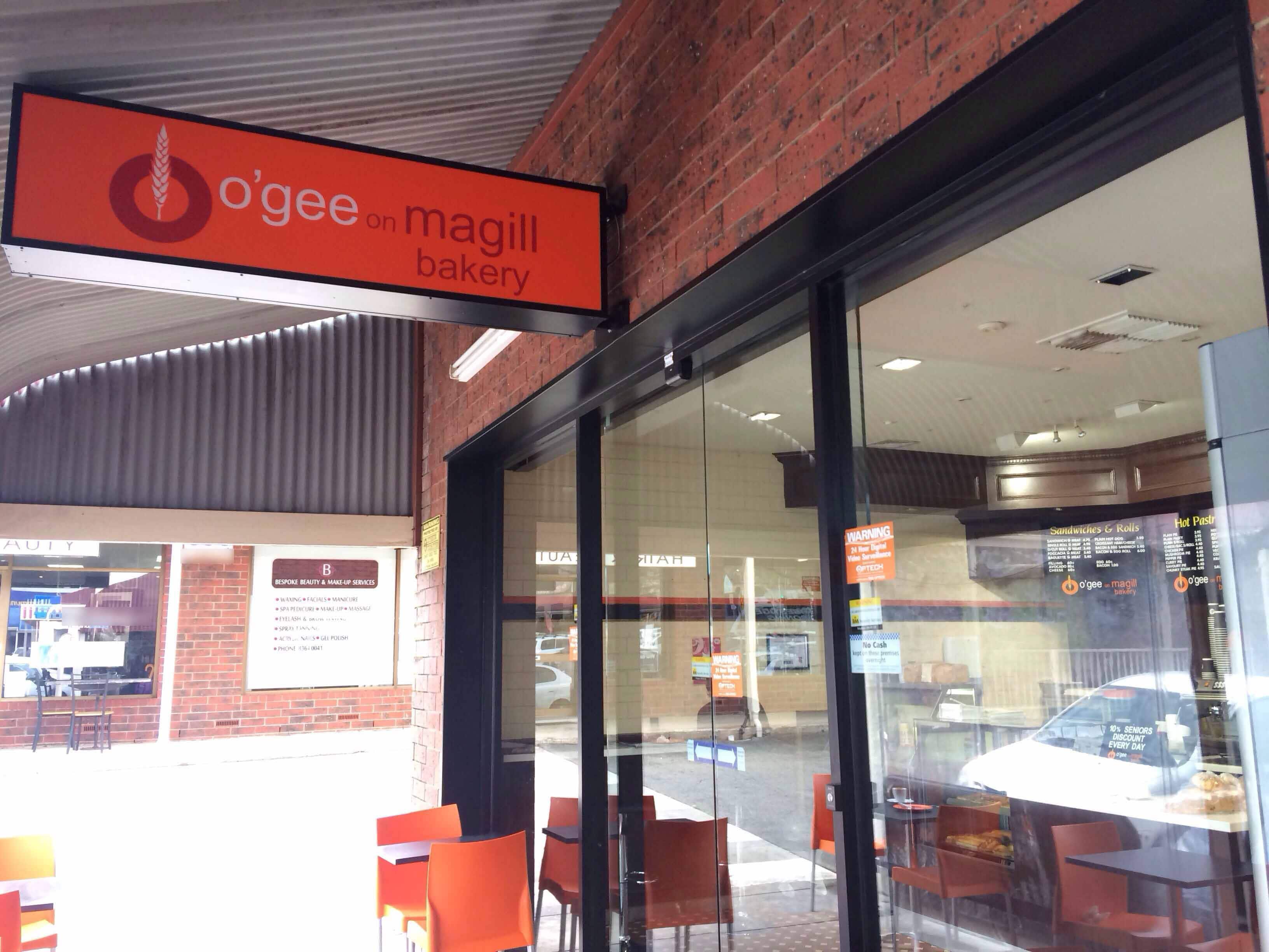 O'Gee On Magill Bakery Menu, Menu for O'Gee On Magill Bakery, Magill