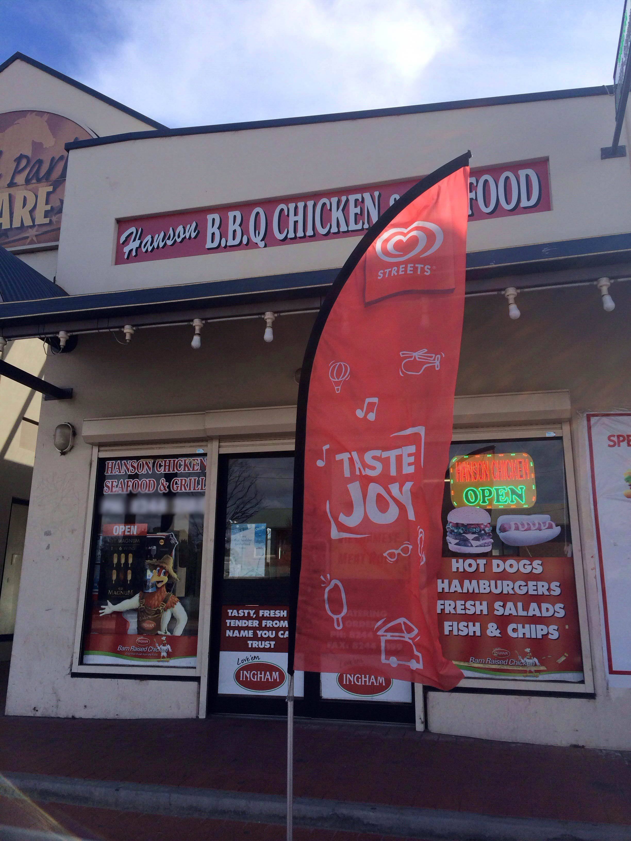 Menu of Hanson BBQ Chicken & Seafood, Athol Park, Adelaide