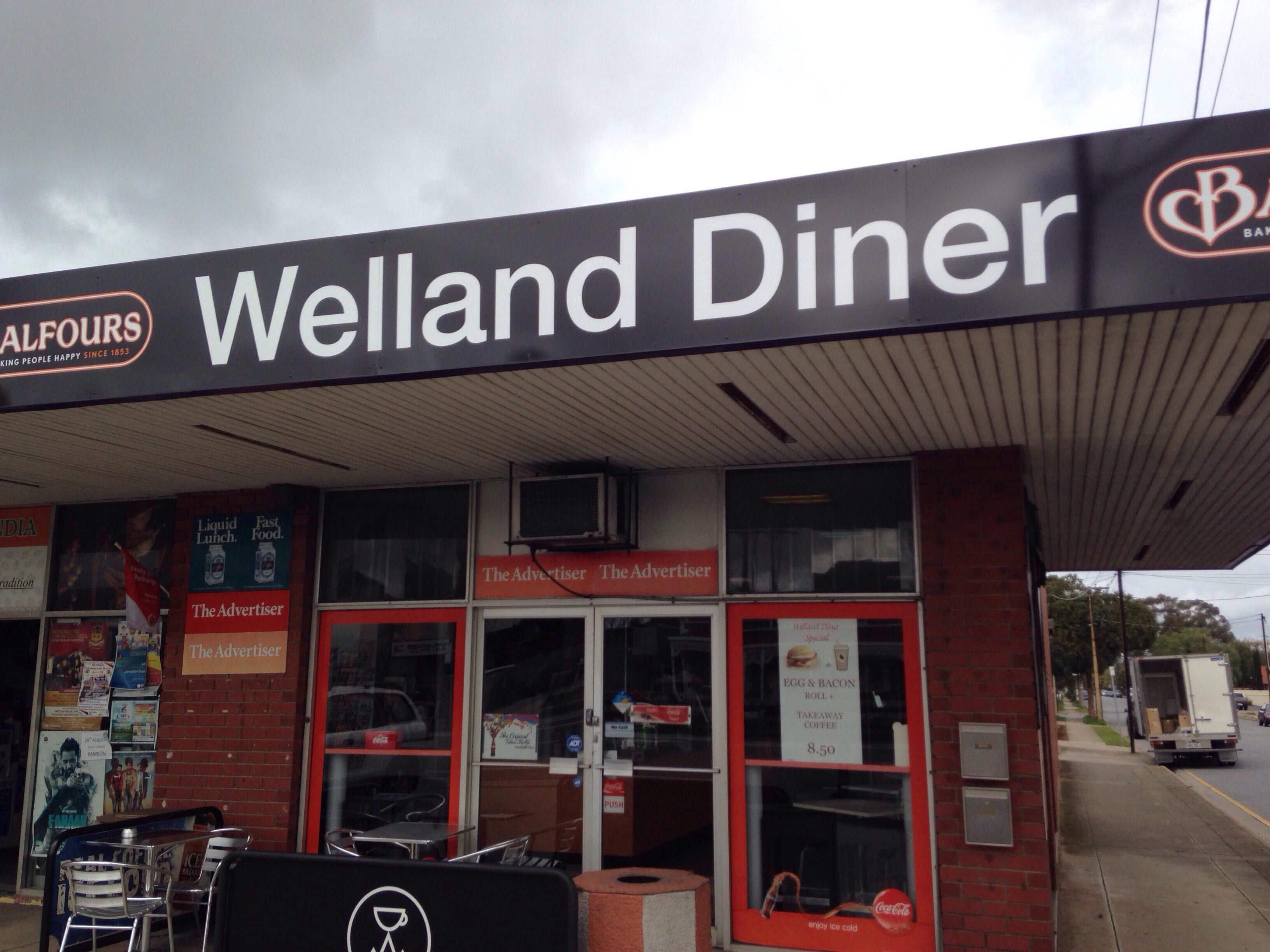 Menu of Welland Diner, Welland, Adelaide