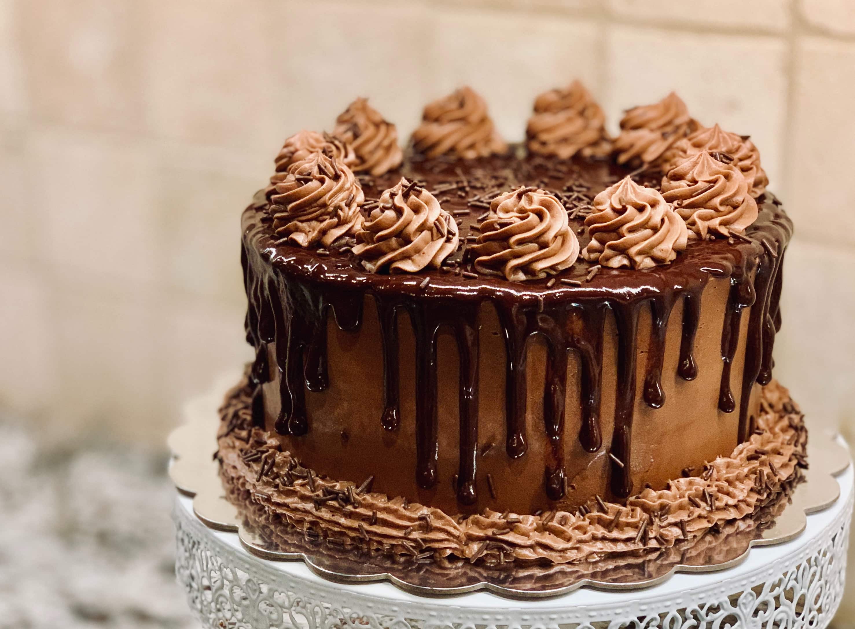 ❤️ Chocolate Shaped Birthday Cake For Bhushan