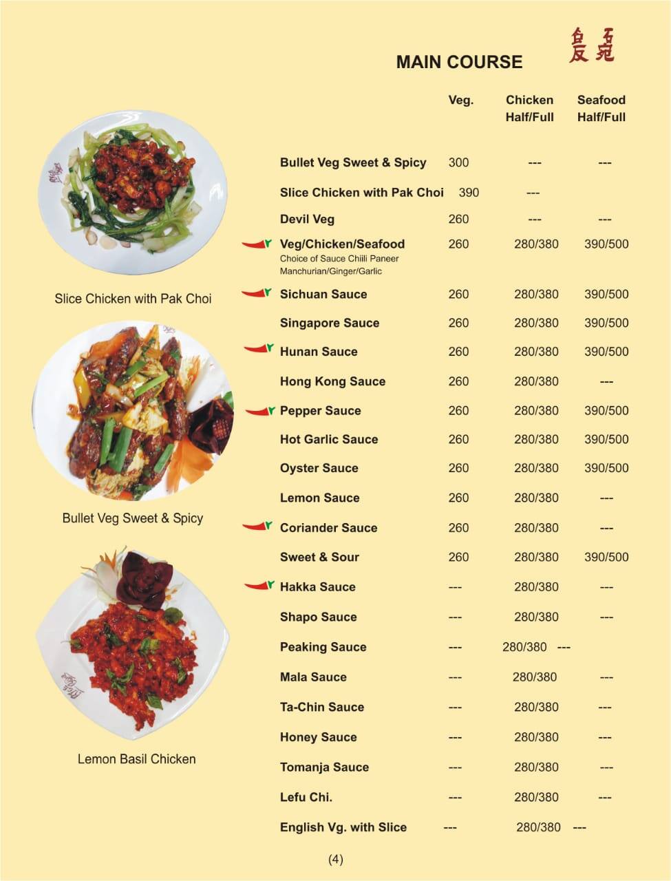 Rice store bowl menu