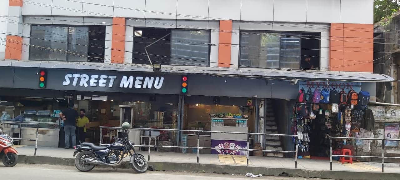 Menu of Street Menu, MG Road, Kochi