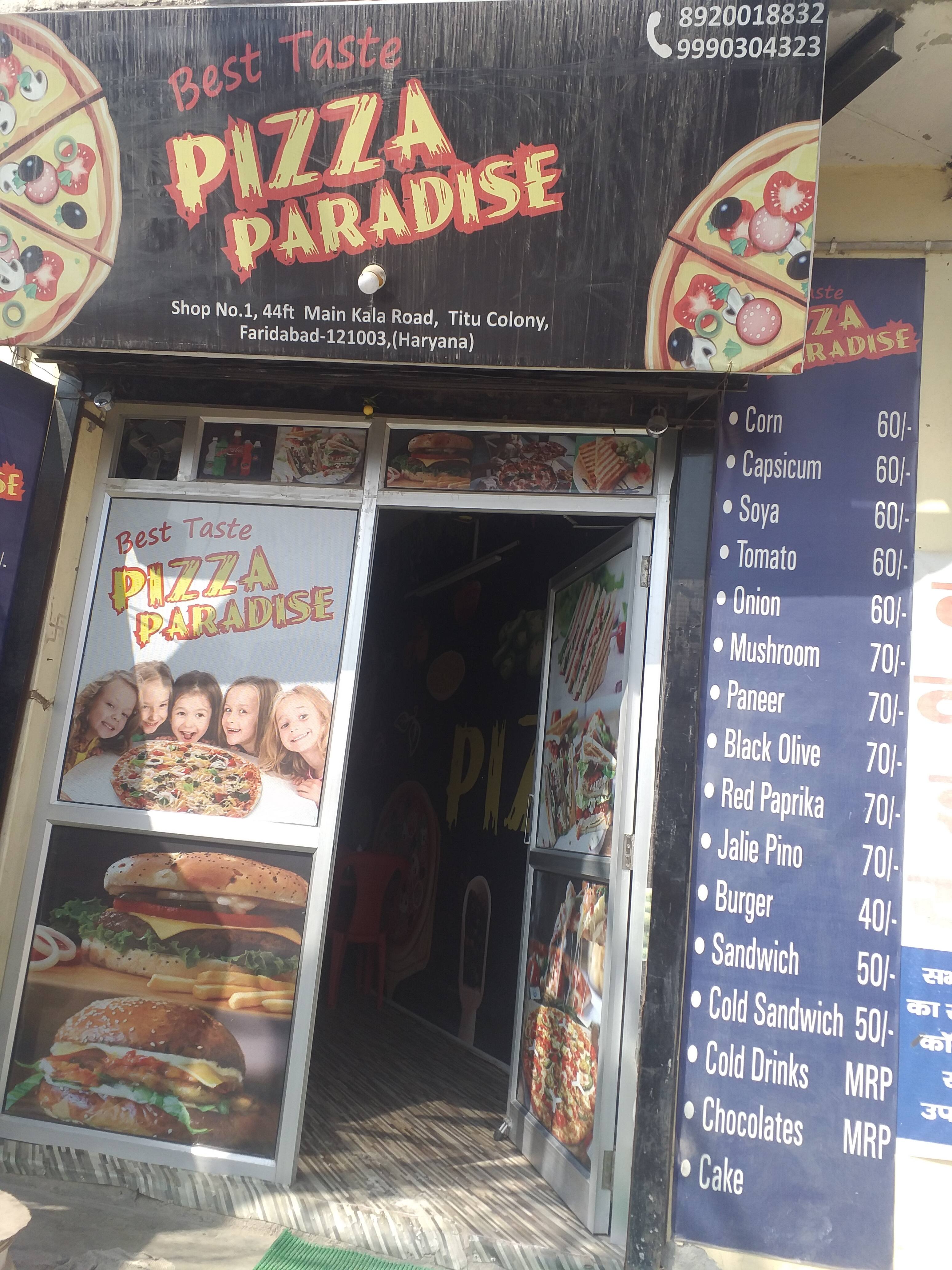 Best Taste Pizza Paradise, Sector 29, Faridabad order online Zomato