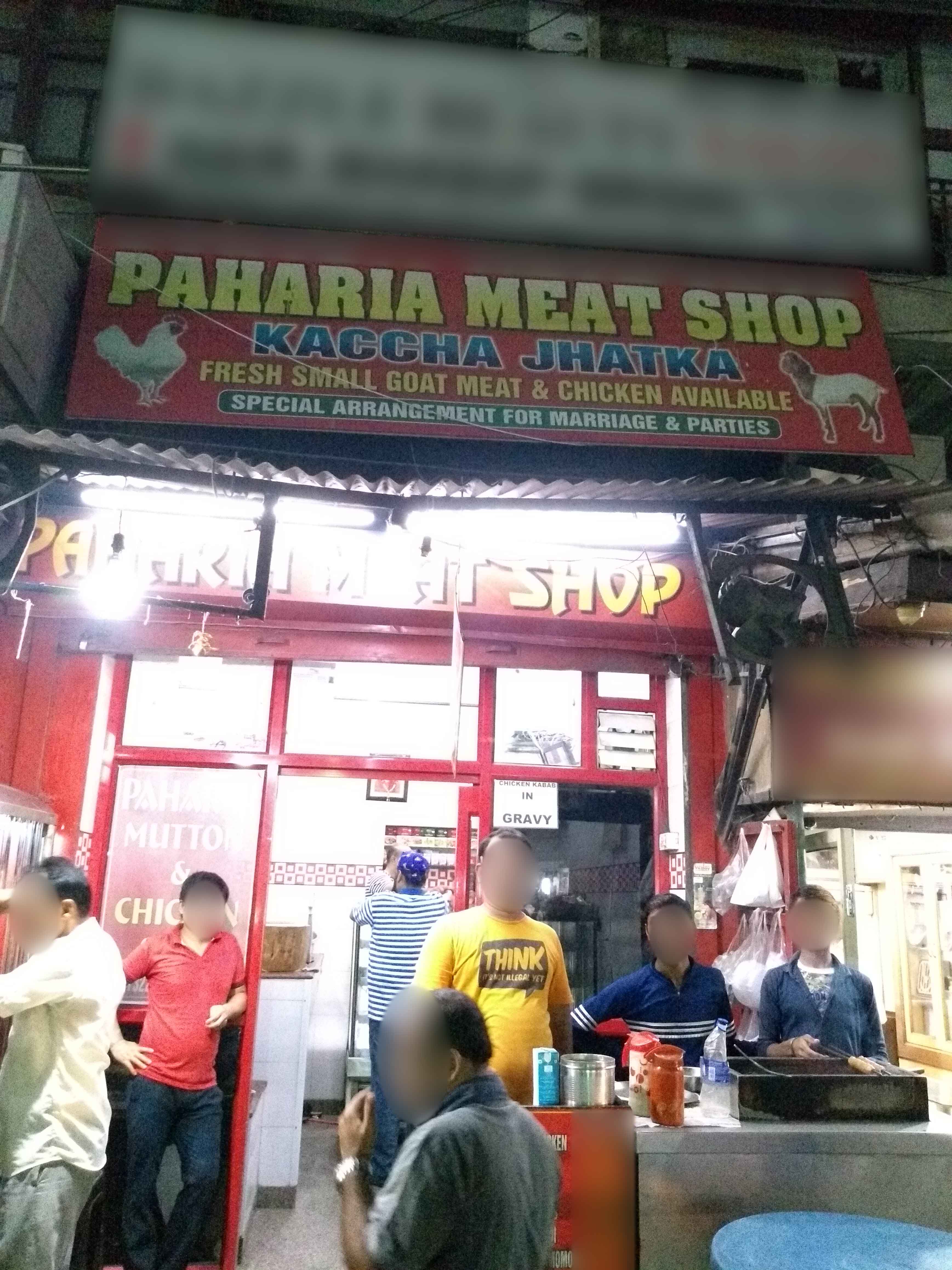 Menu of Paharia Meat & Chicken Shop, Naraina, New Delhi