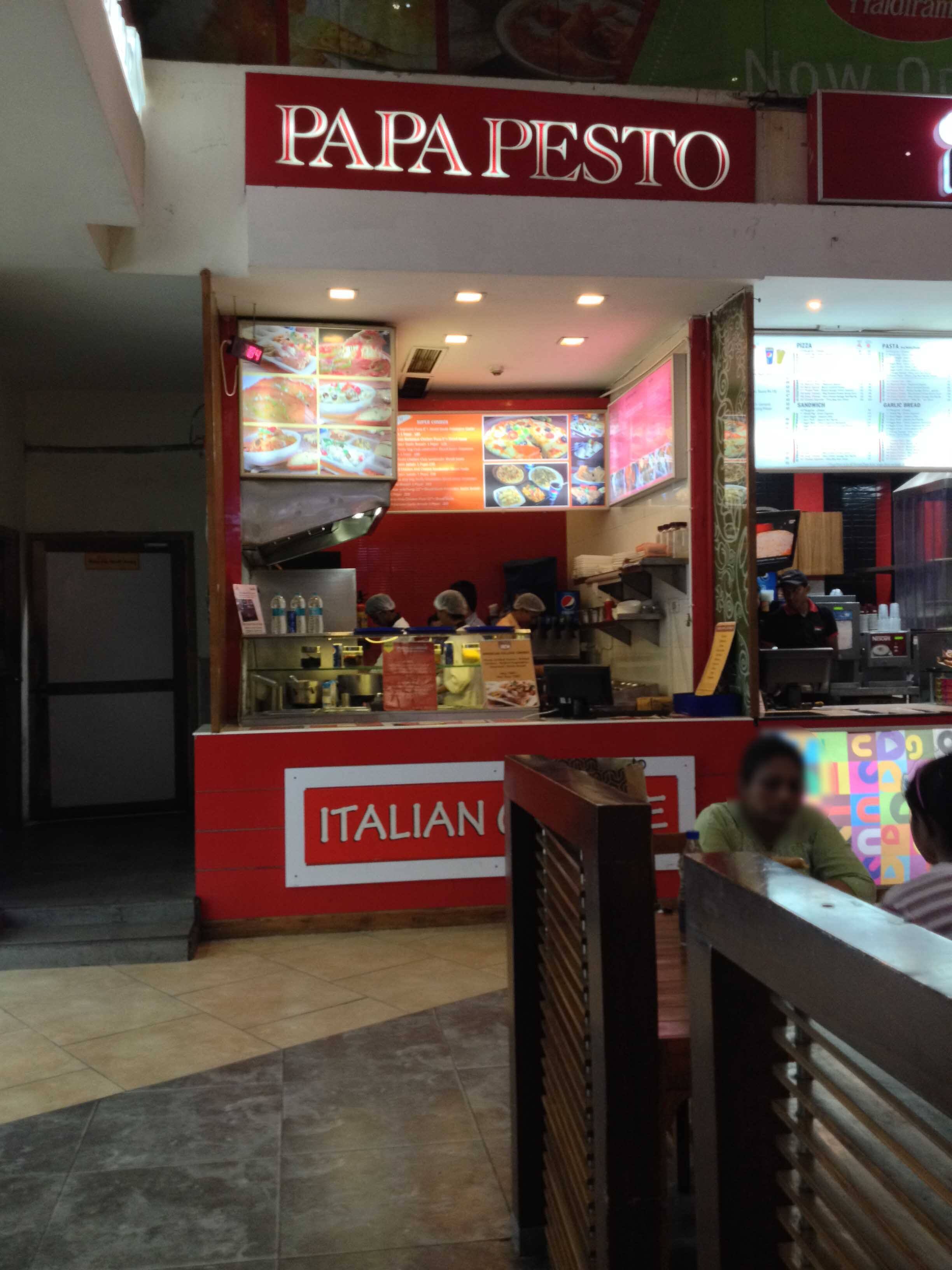 Menu Of Papa Pesto Pacific Mall Tagore Garden New Delhi