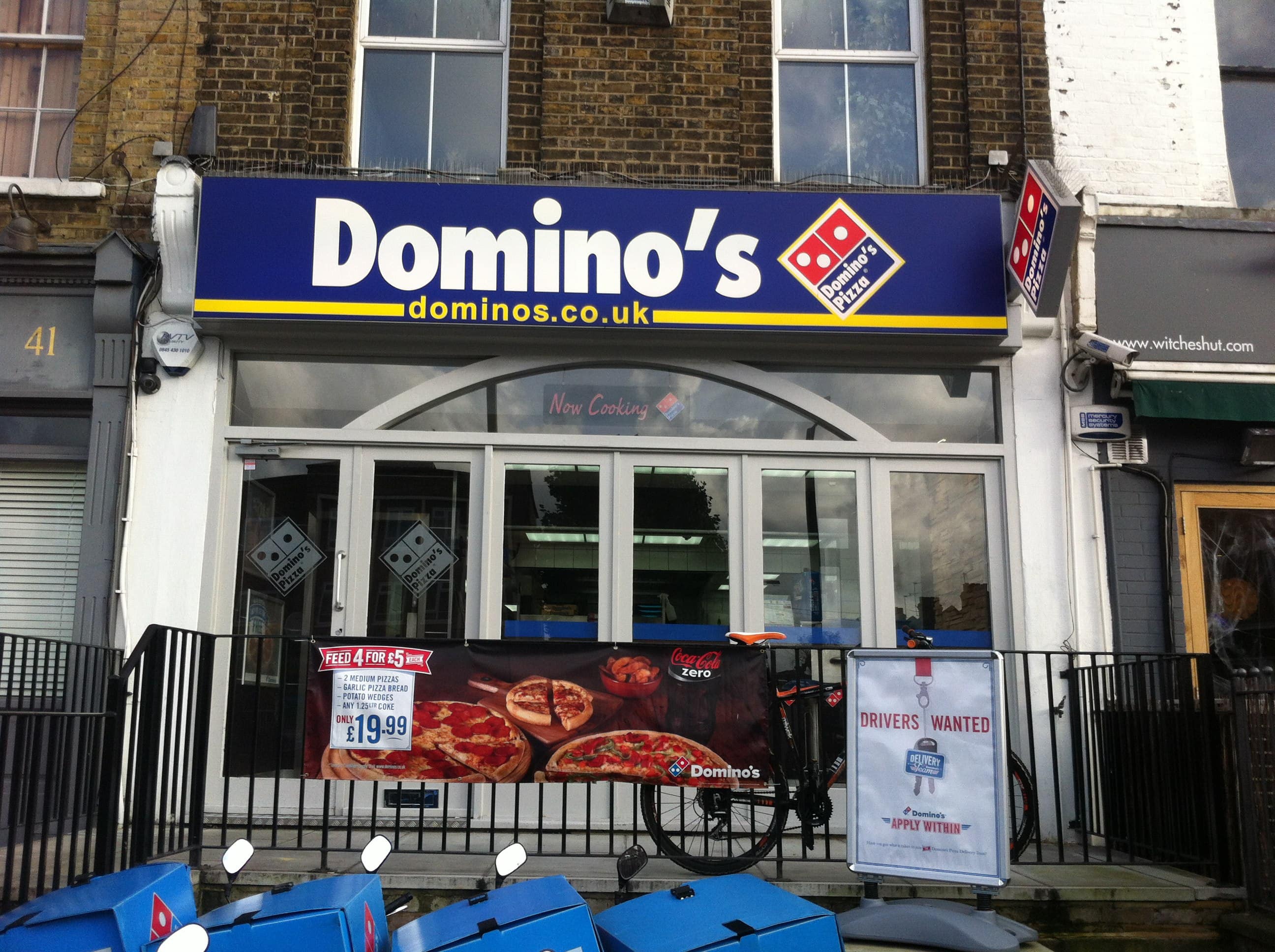 Menu of Domino's Pizza, Balham, London