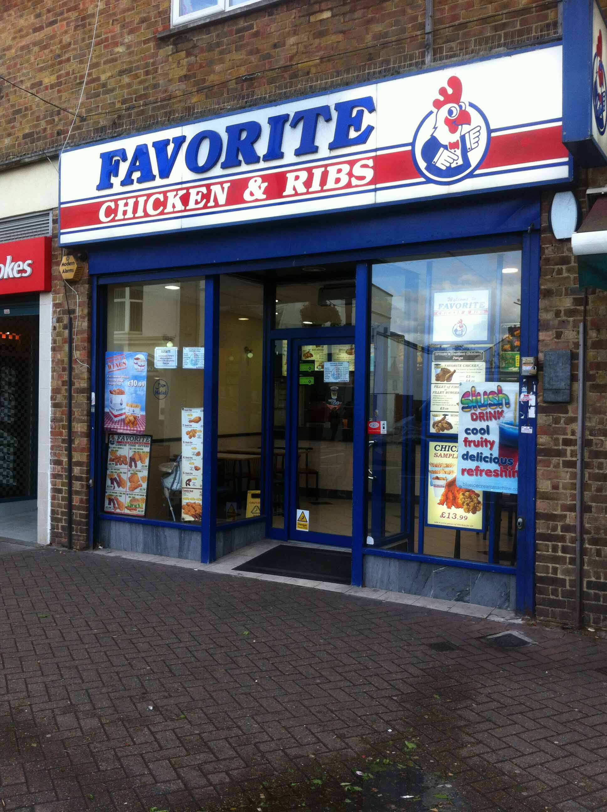 Menu of Favorite Chicken & Ribs, High Street, Penge, London