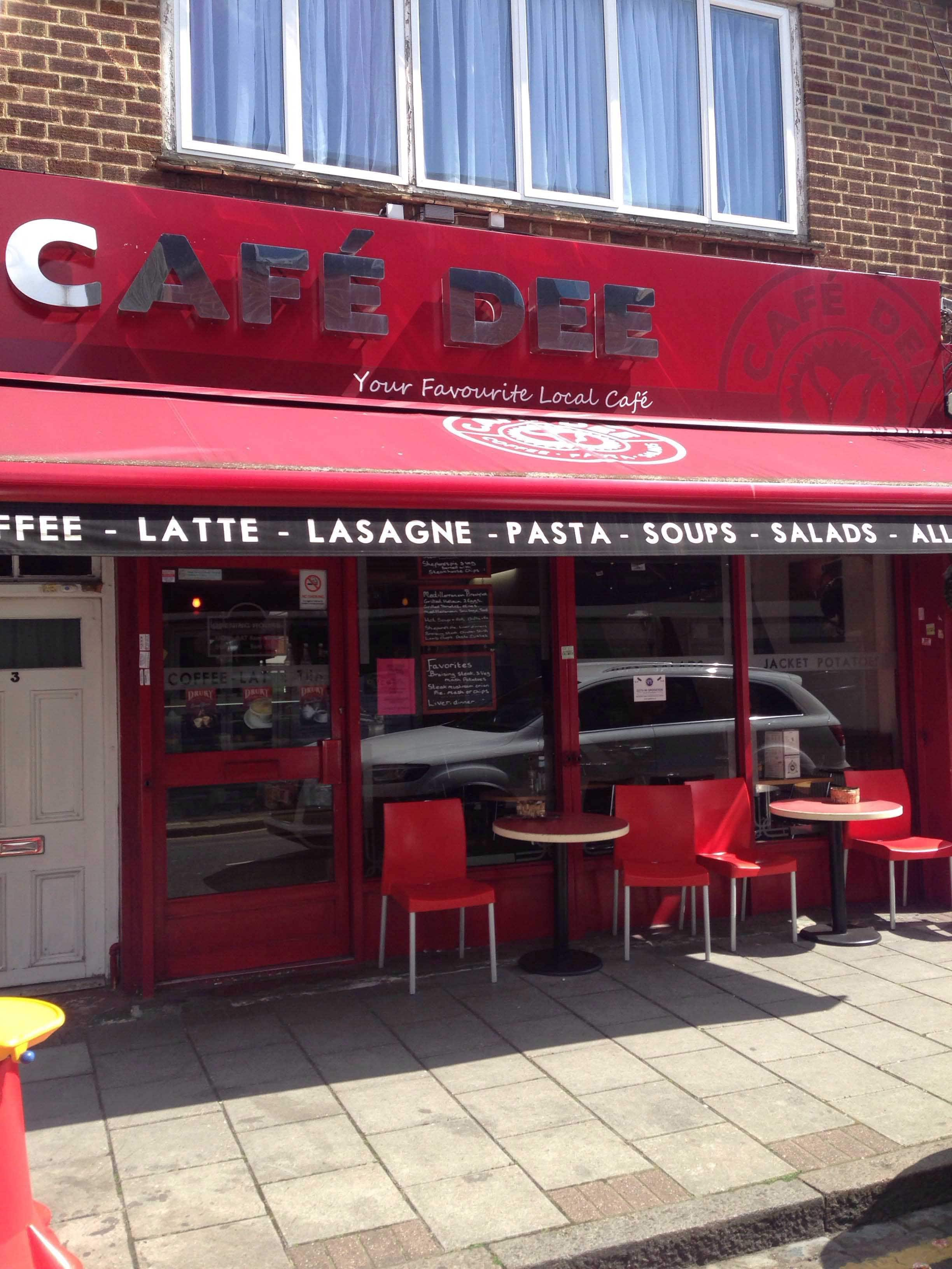 Menu of Cafe Dee, New Eltham, London