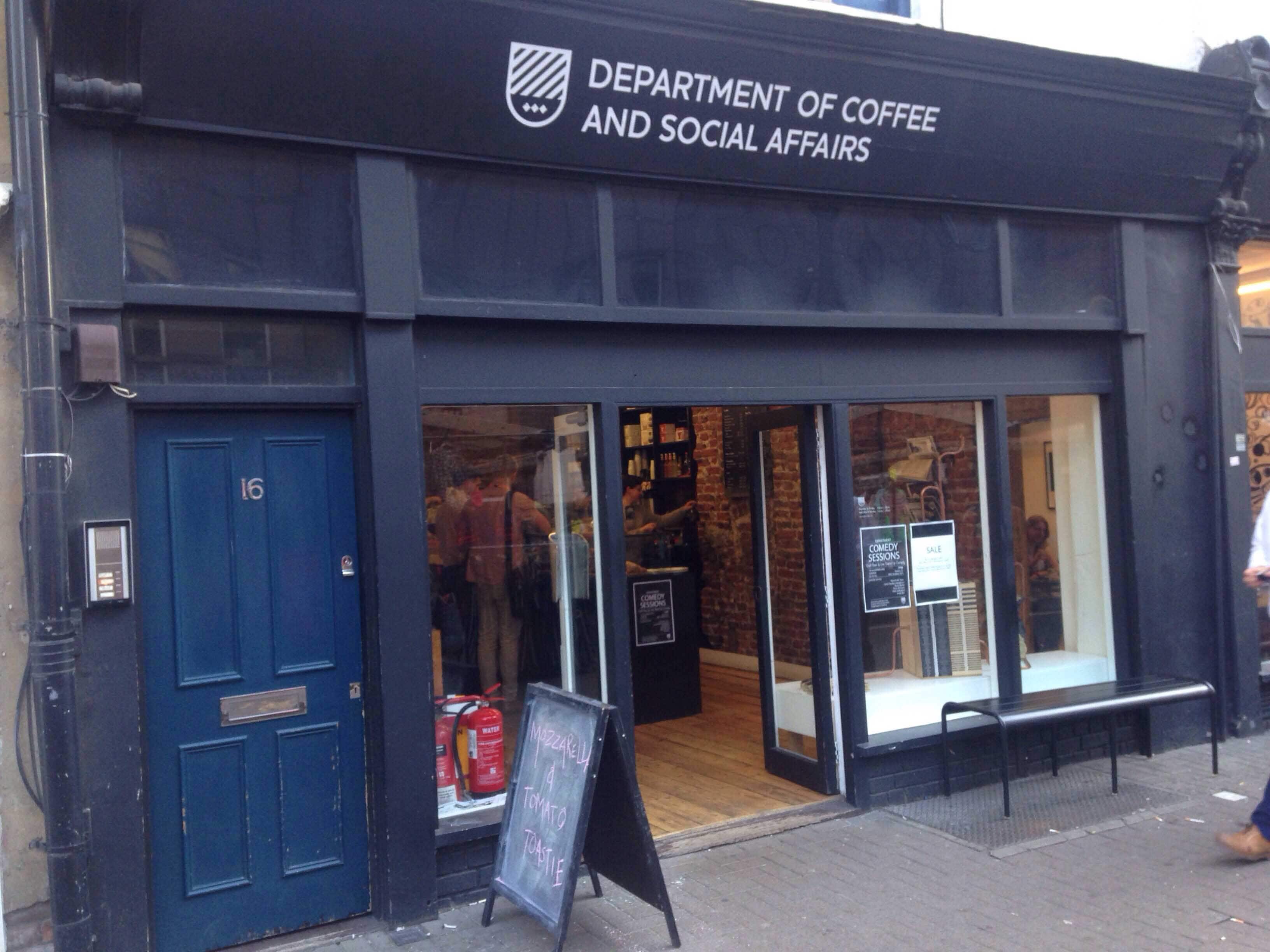 Menu of Department Of Coffee And Social Affairs, Farringdon, London