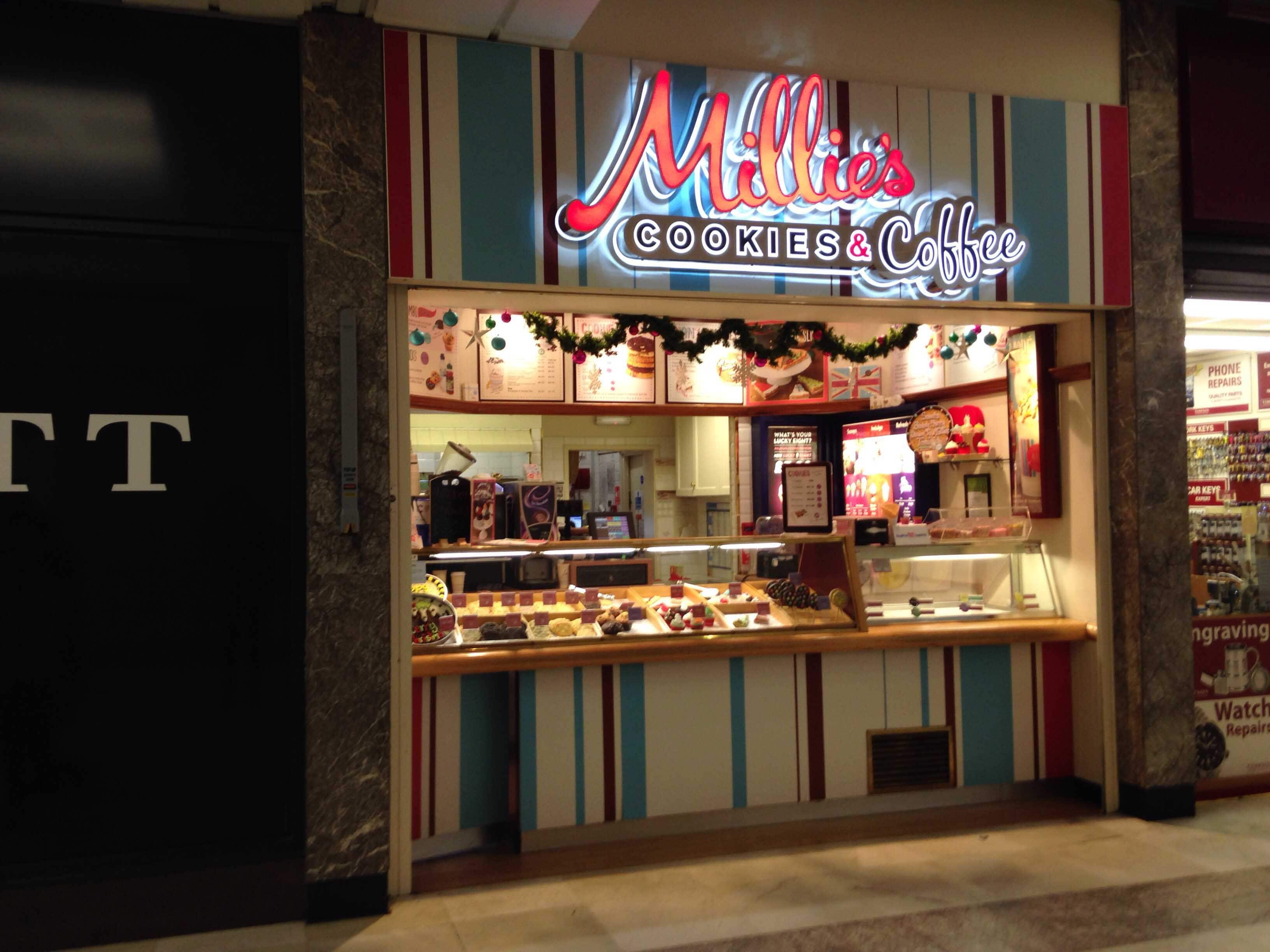 Millie's Cookies Menu, Menu for Millie's