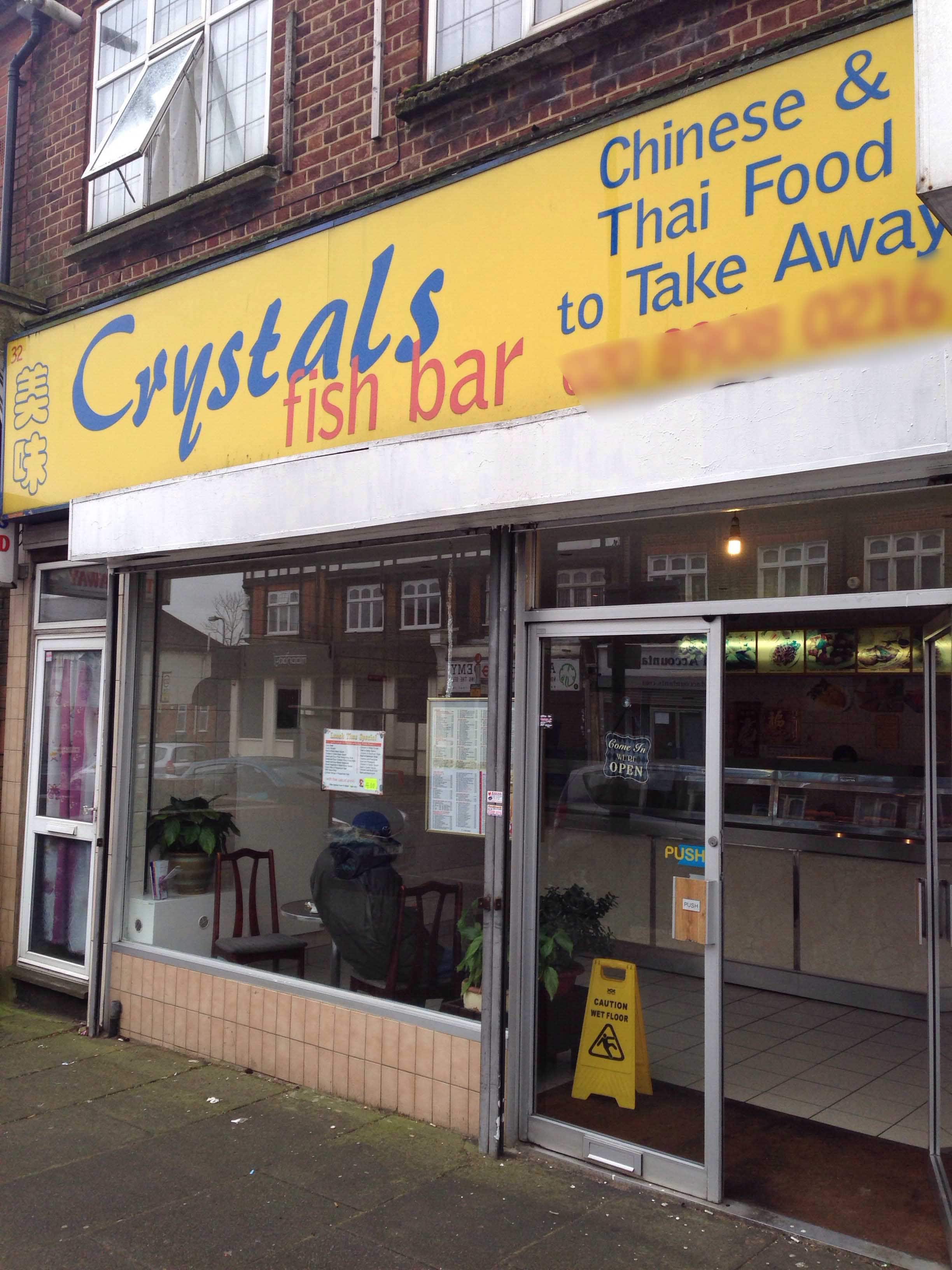 Menu of Crystals, Wembley, London