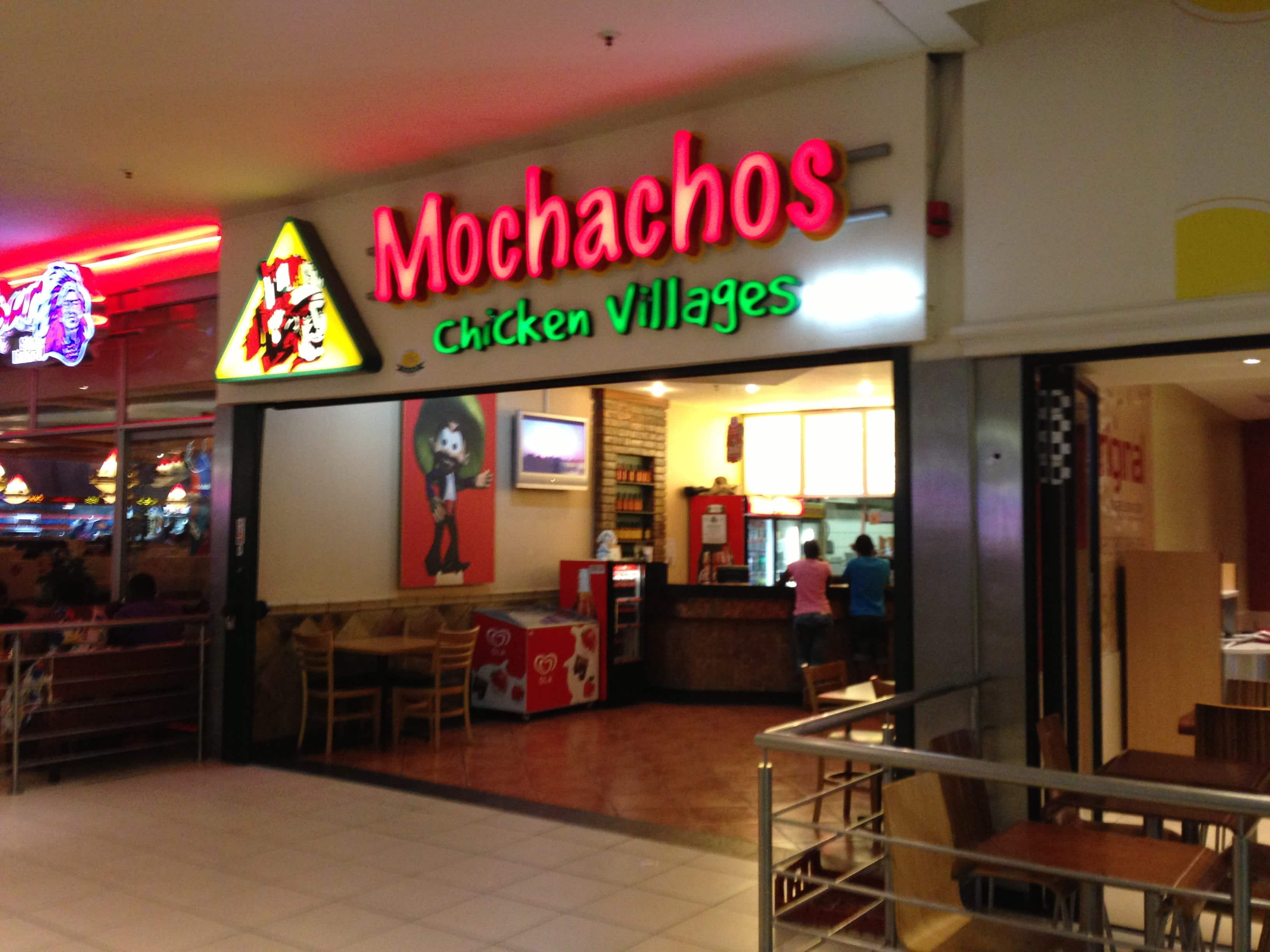 Menu of Mochachos, Southgate Mall, Meredale, Johannesburg South