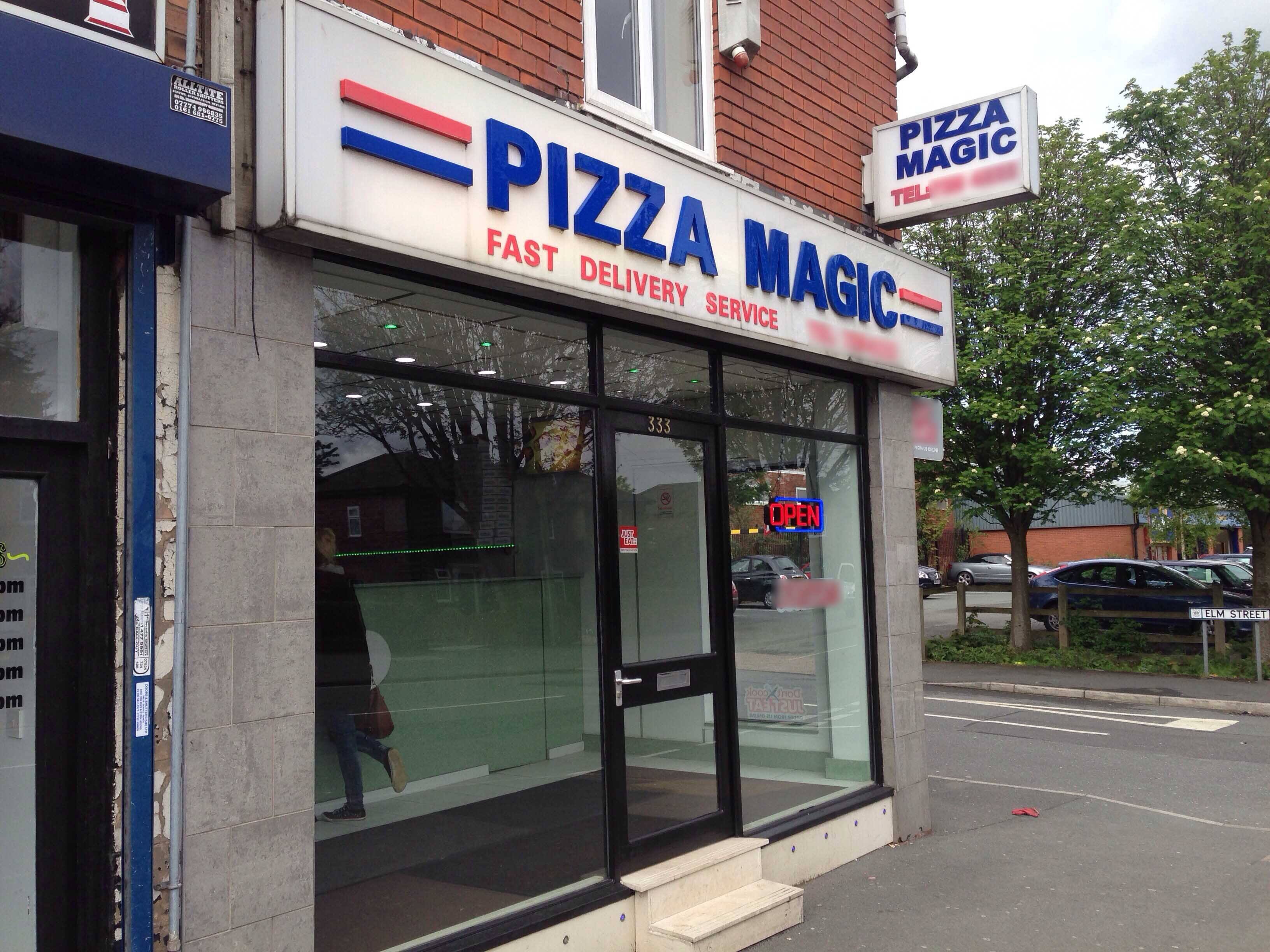 Menu of Pizza Magic, Swinton, Manchester