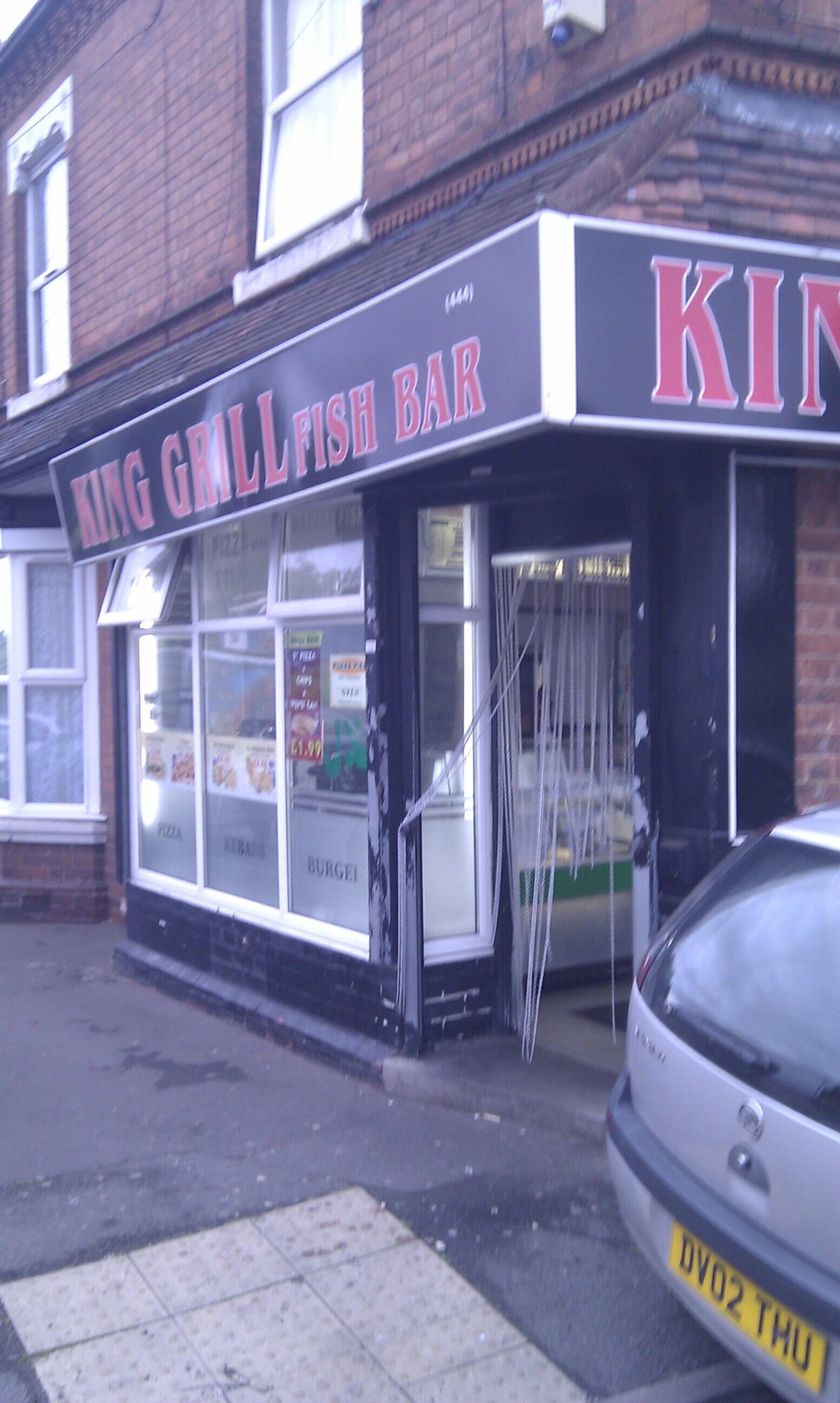 Menu of King Grill, Hockley, Birmingham