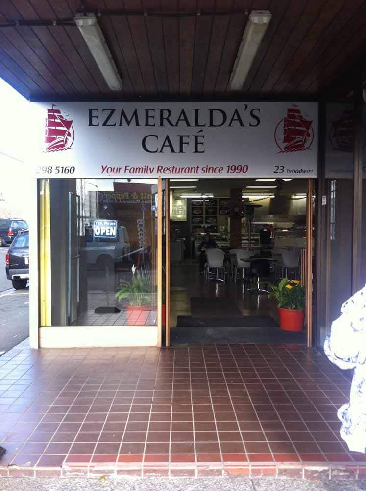 Menu of Ezmeralda's Cafe, Papakura, Auckland