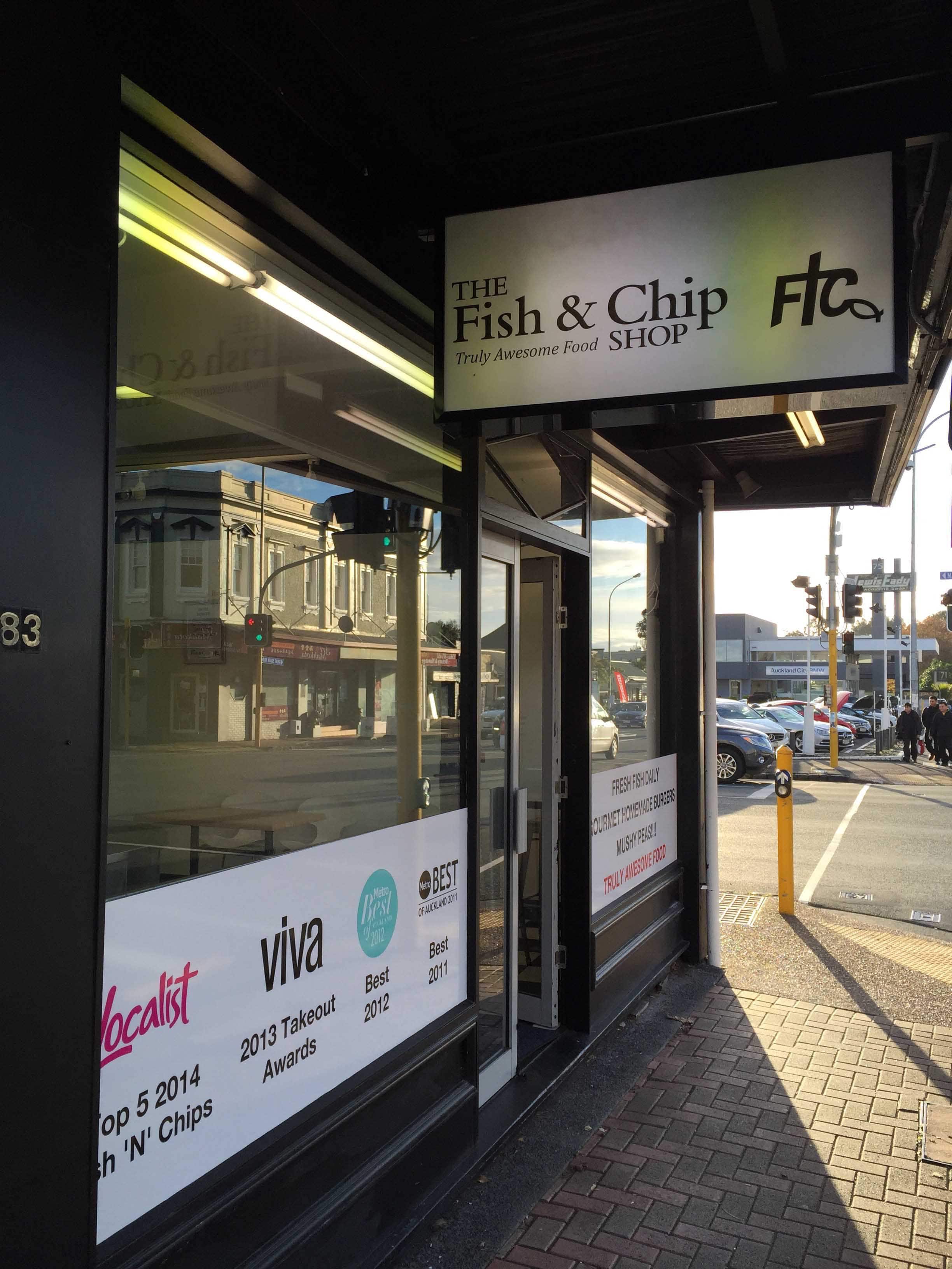 Menu of The Fish & Chip Shop, Epsom, Auckland