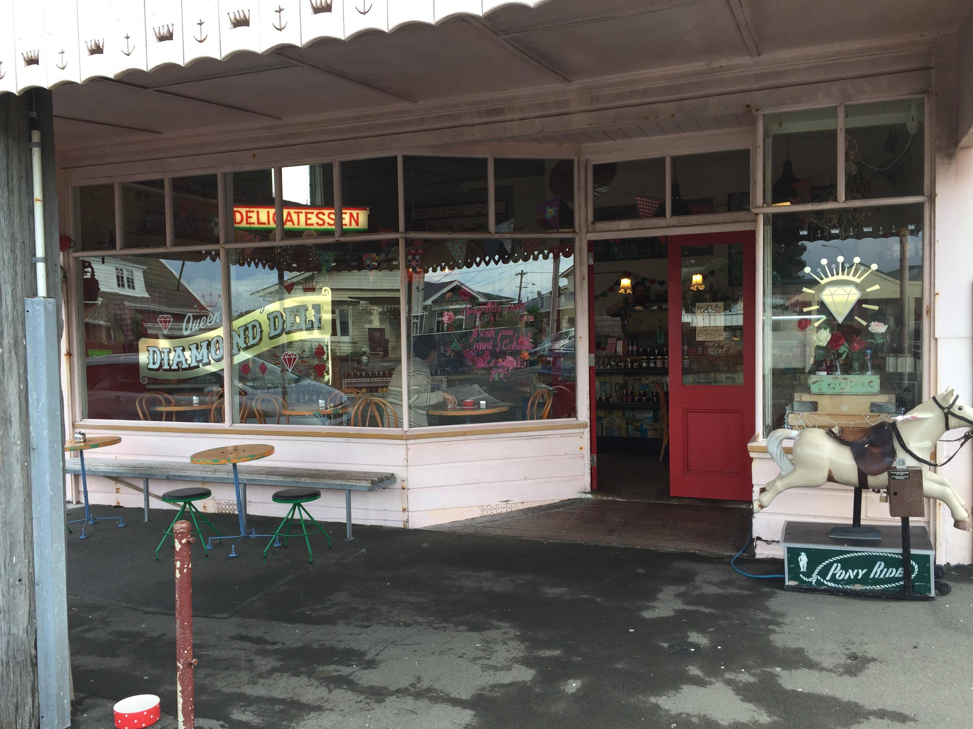 Menu of Queen Sally's Diamond Deli, Lyall Bay, Wellington City