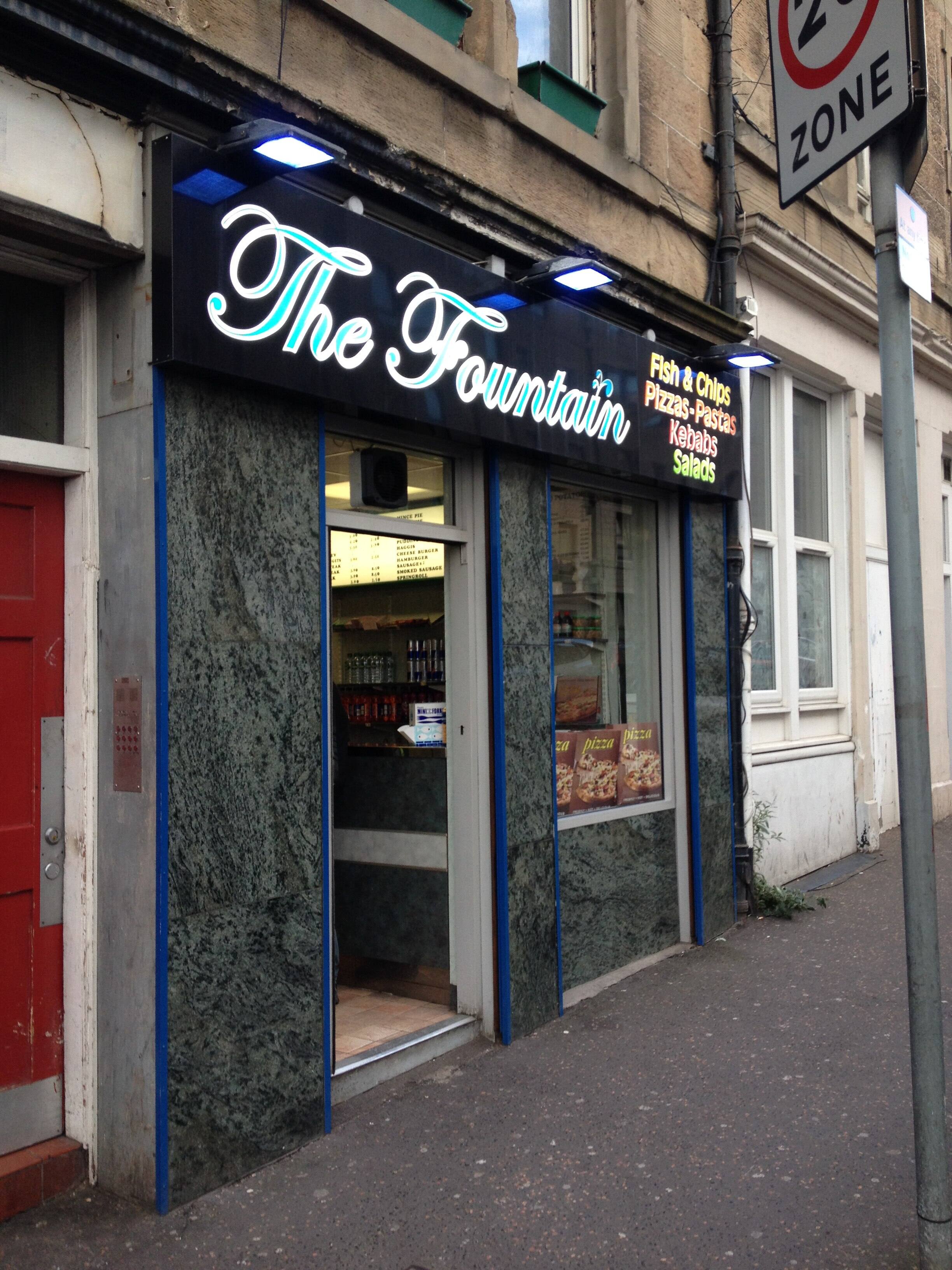 Menu of The Fountain Fish Bar, Fountainbridge, Edinburgh