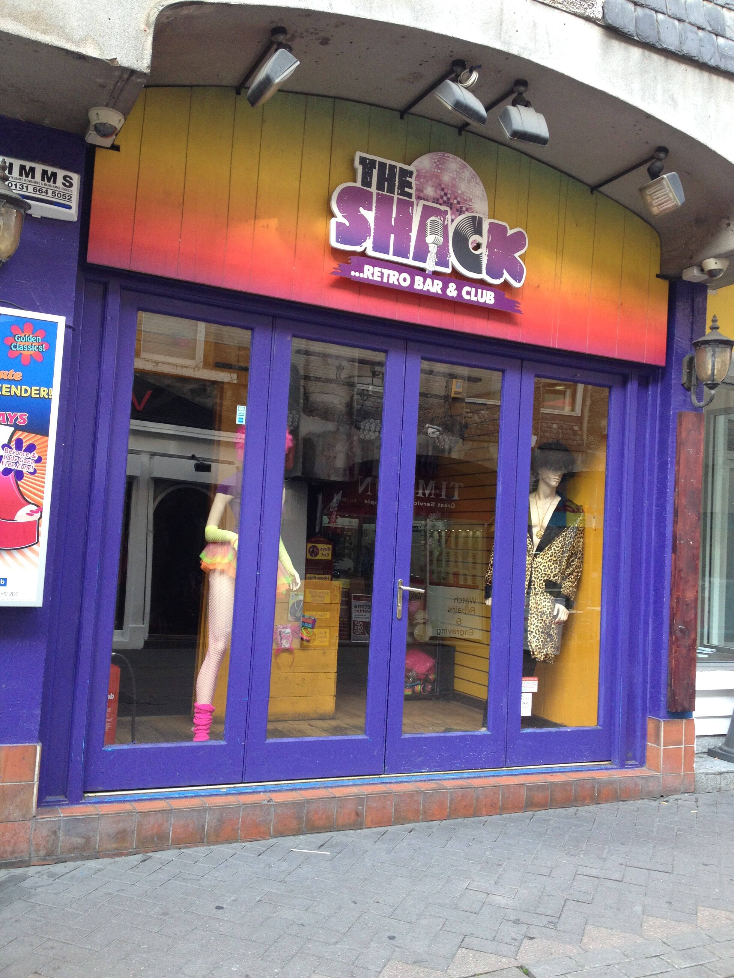 Menu of The Shack, Rose Street, New Town, Edinburgh