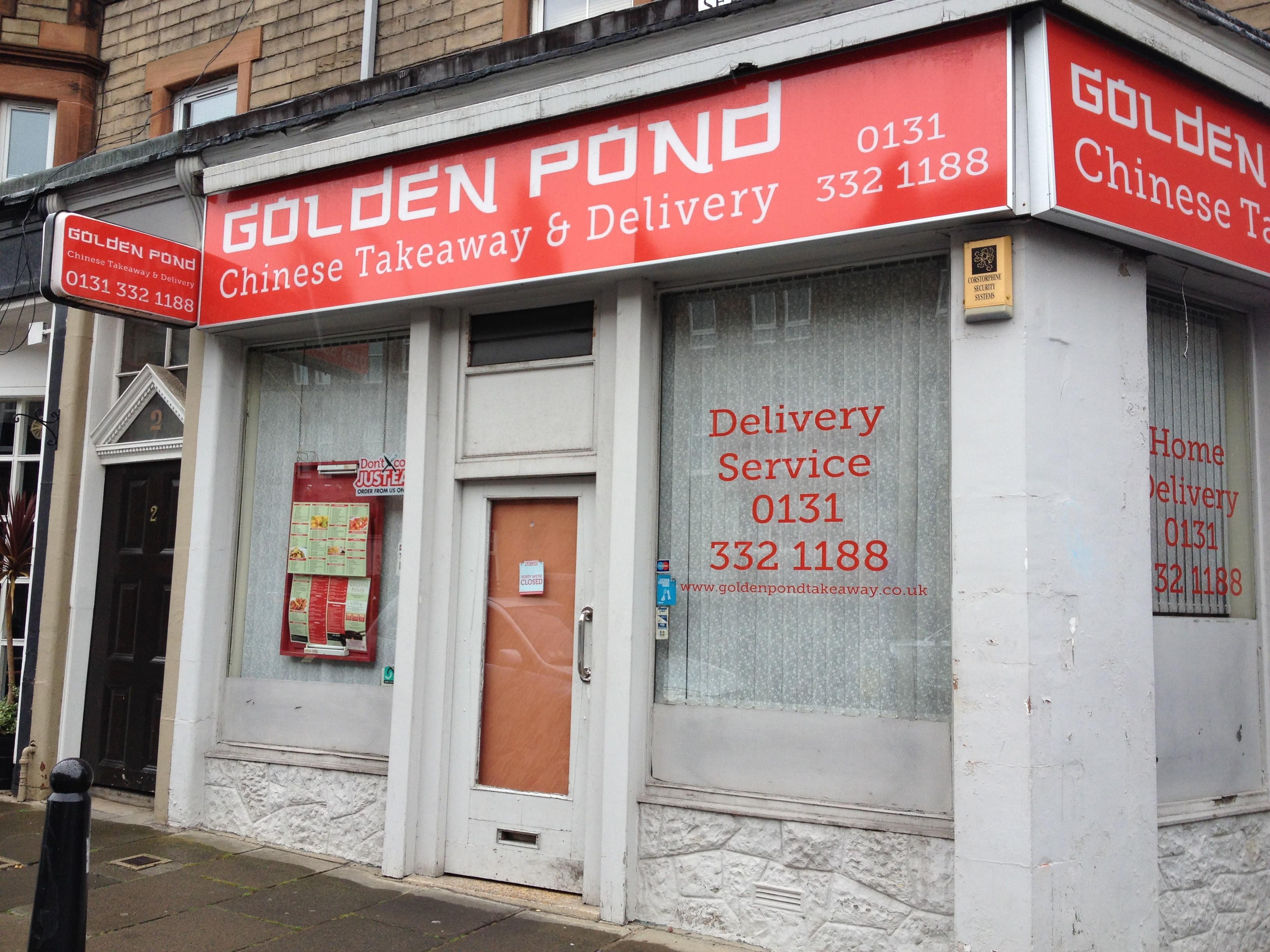 Menu of Golden Pond, Blackhall, Edinburgh