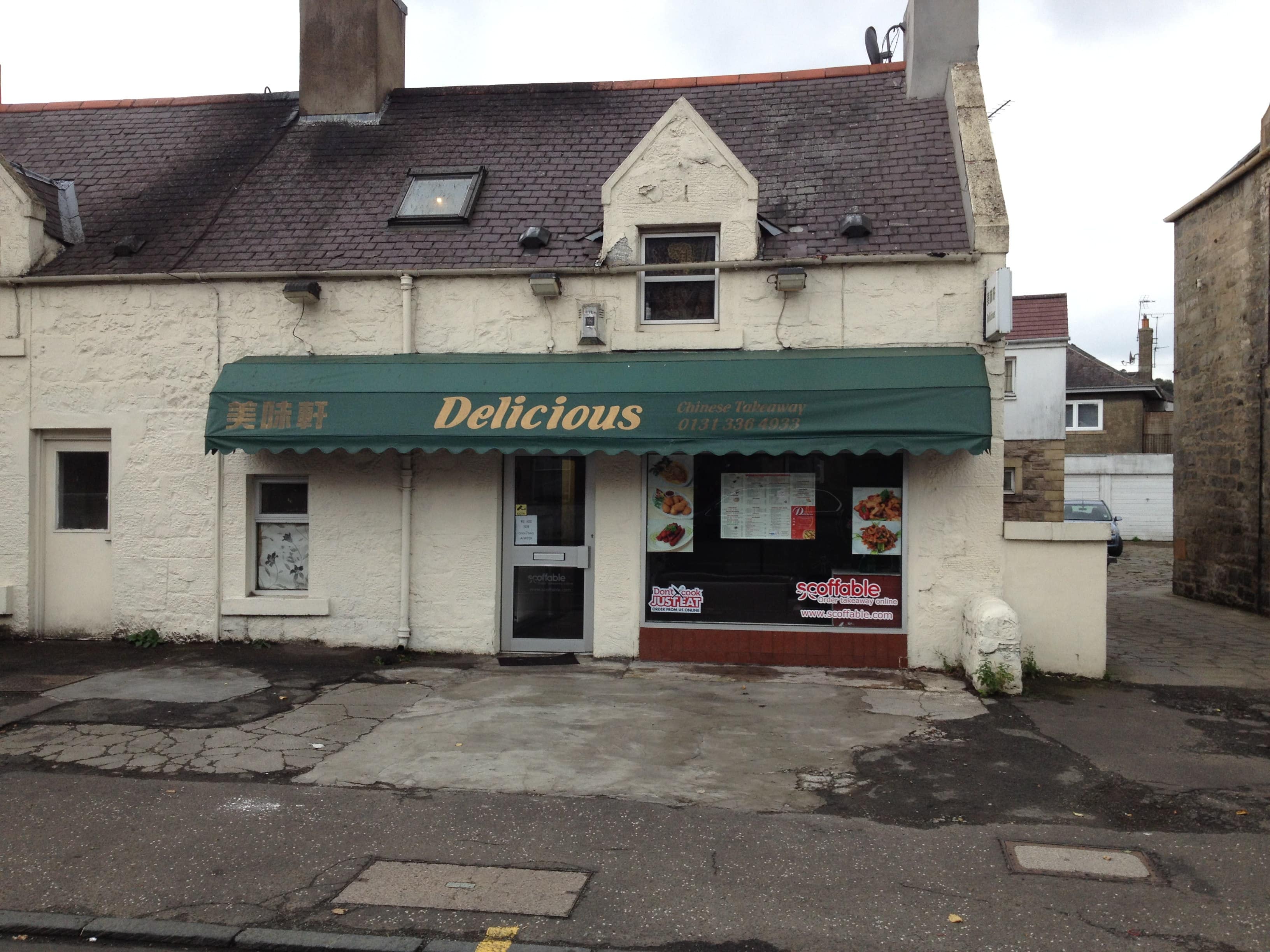 Menu of Delicious, Davidson's Mains, Edinburgh