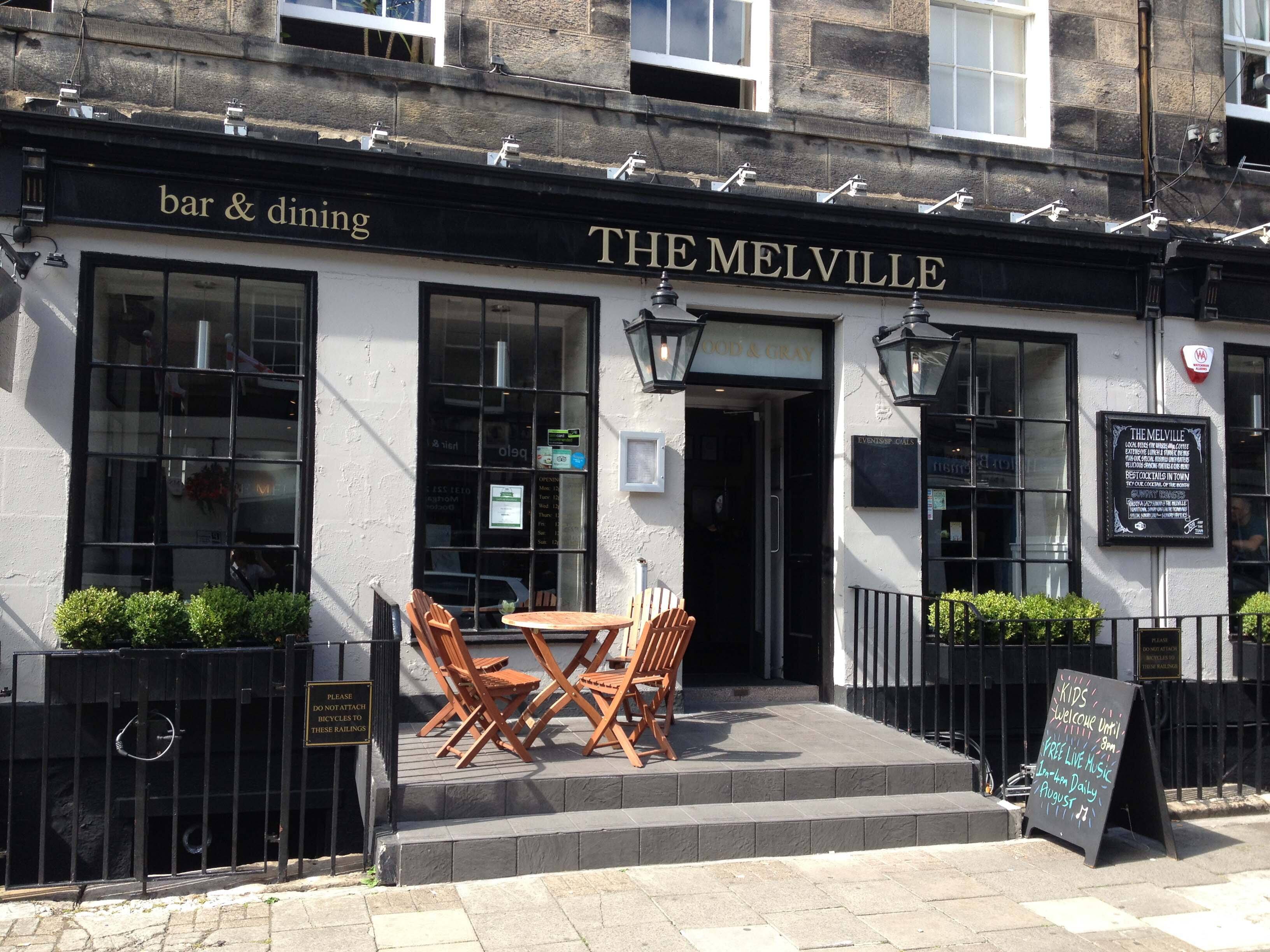 Menu of The Melville, William Street, West End, Edinburgh