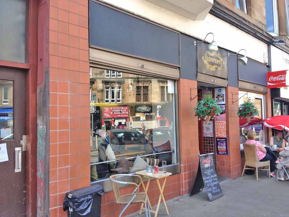 Menu of Loafers, Mount Florida, Glasgow