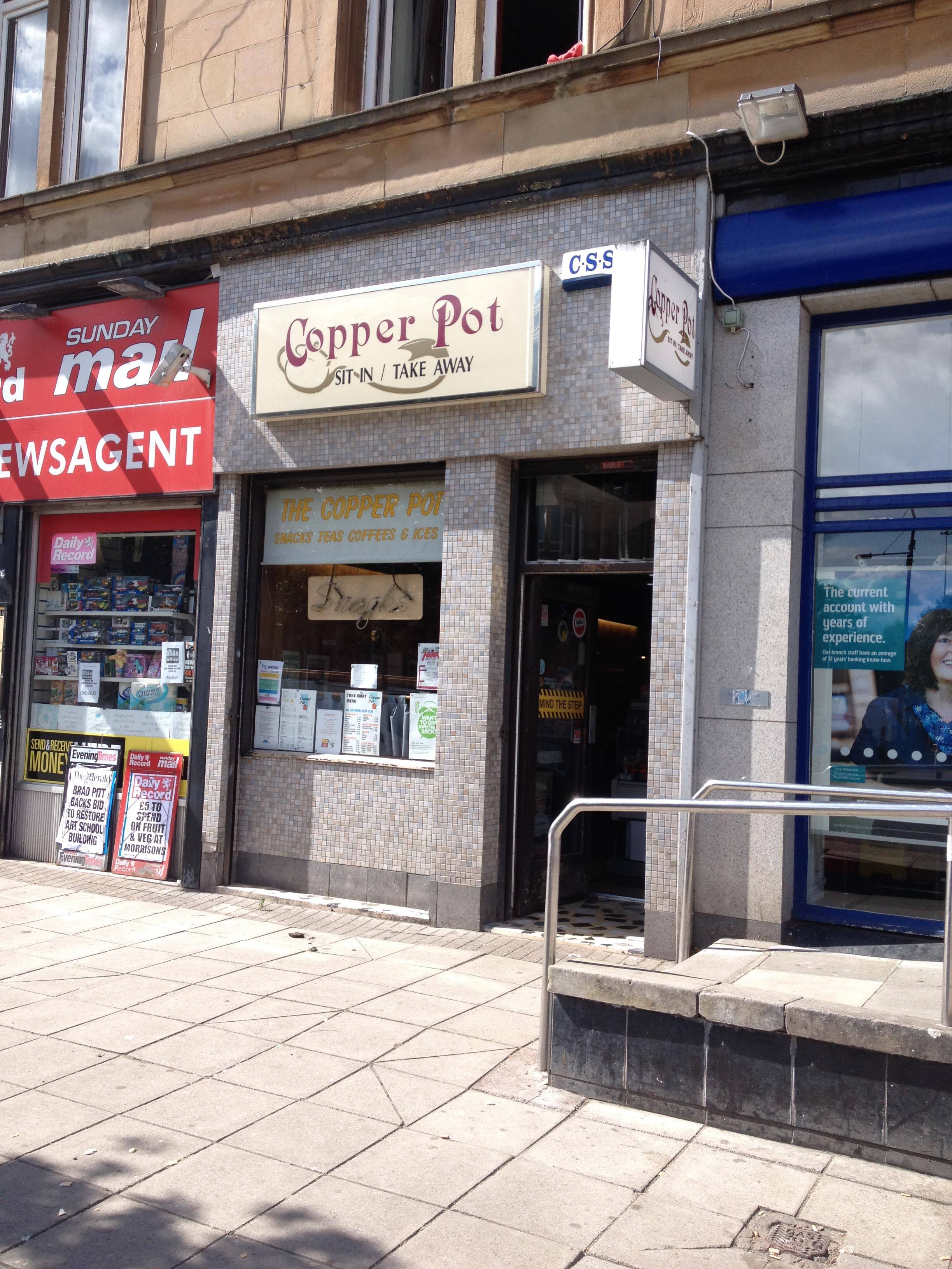 Menu of Copper Pot, Kinning Park, Glasgow