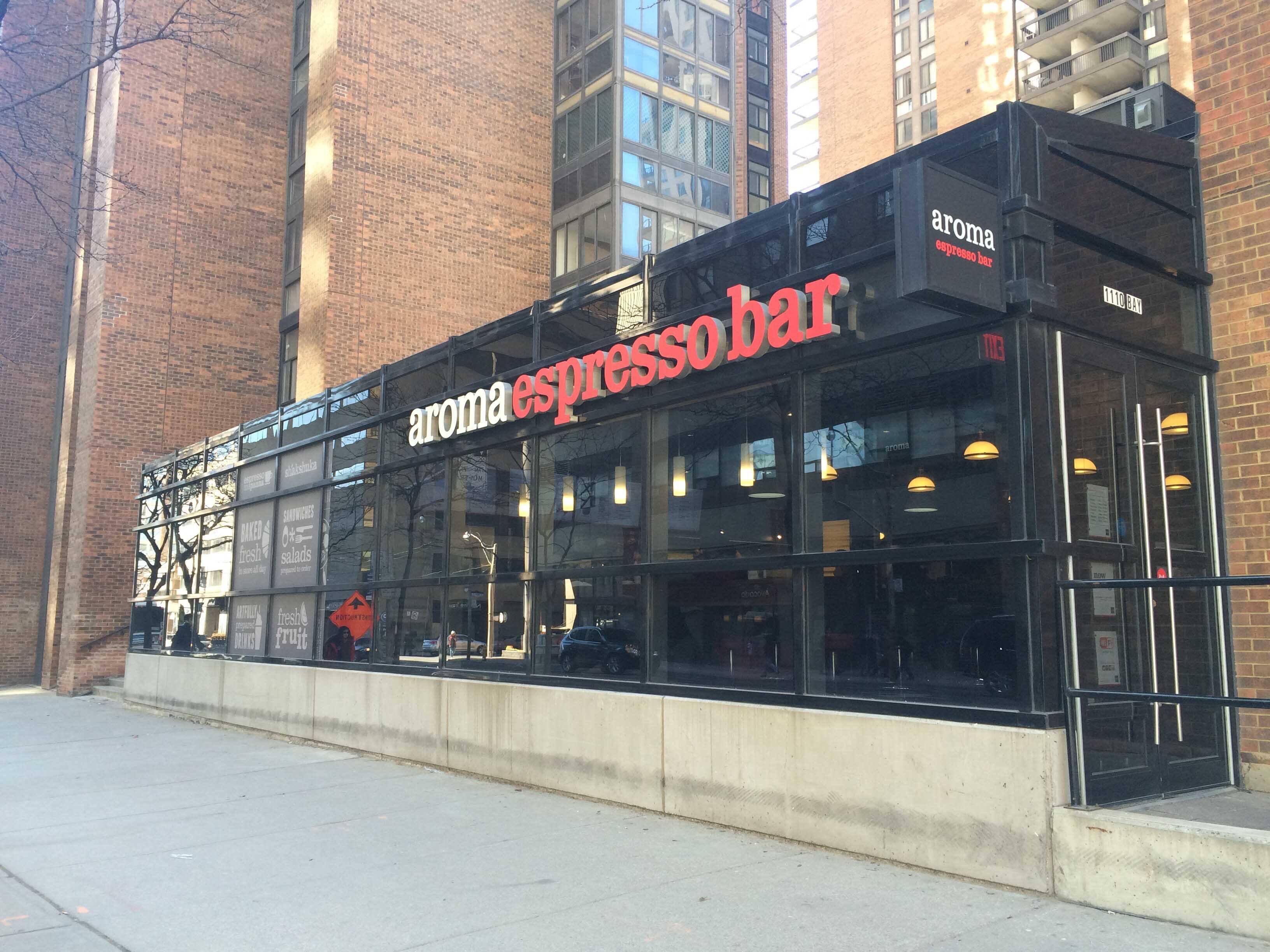 Aroma Espresso Bar Menu, Menu for Aroma Espresso Bar, Downtown Yonge