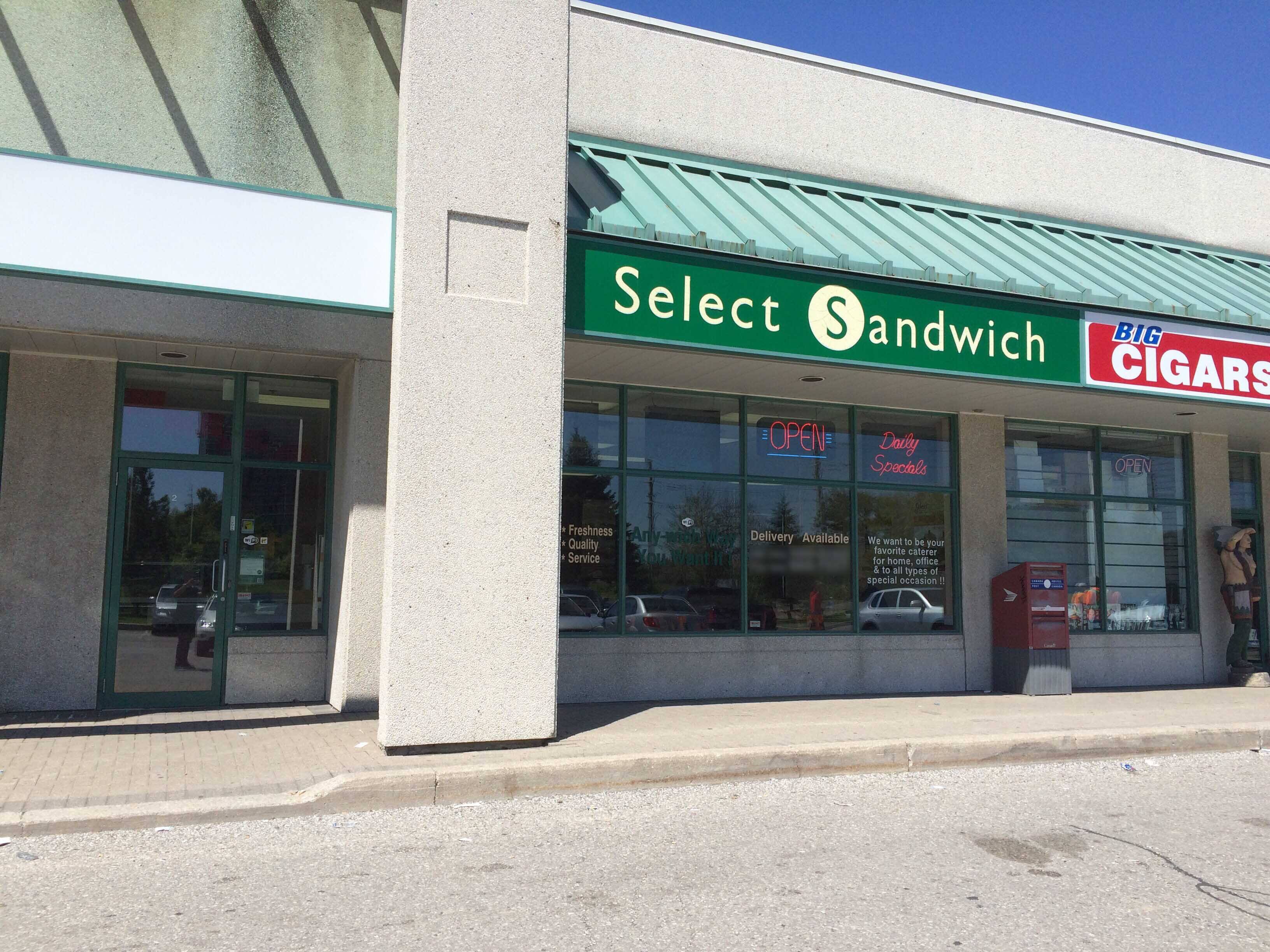 Select Sandwich, Vaughan, Toronto Zomato