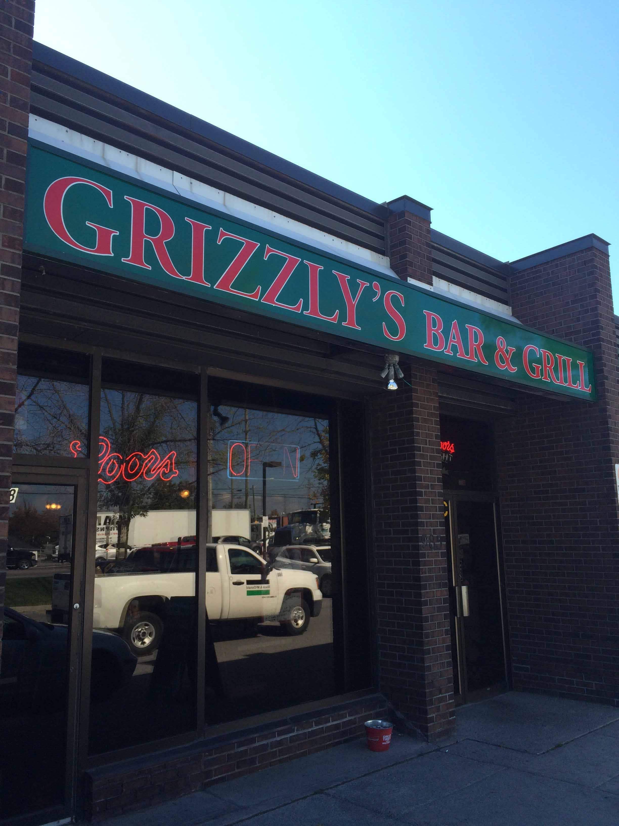 Menu of Grizzly's Bar & Grill, Pickering, Toronto